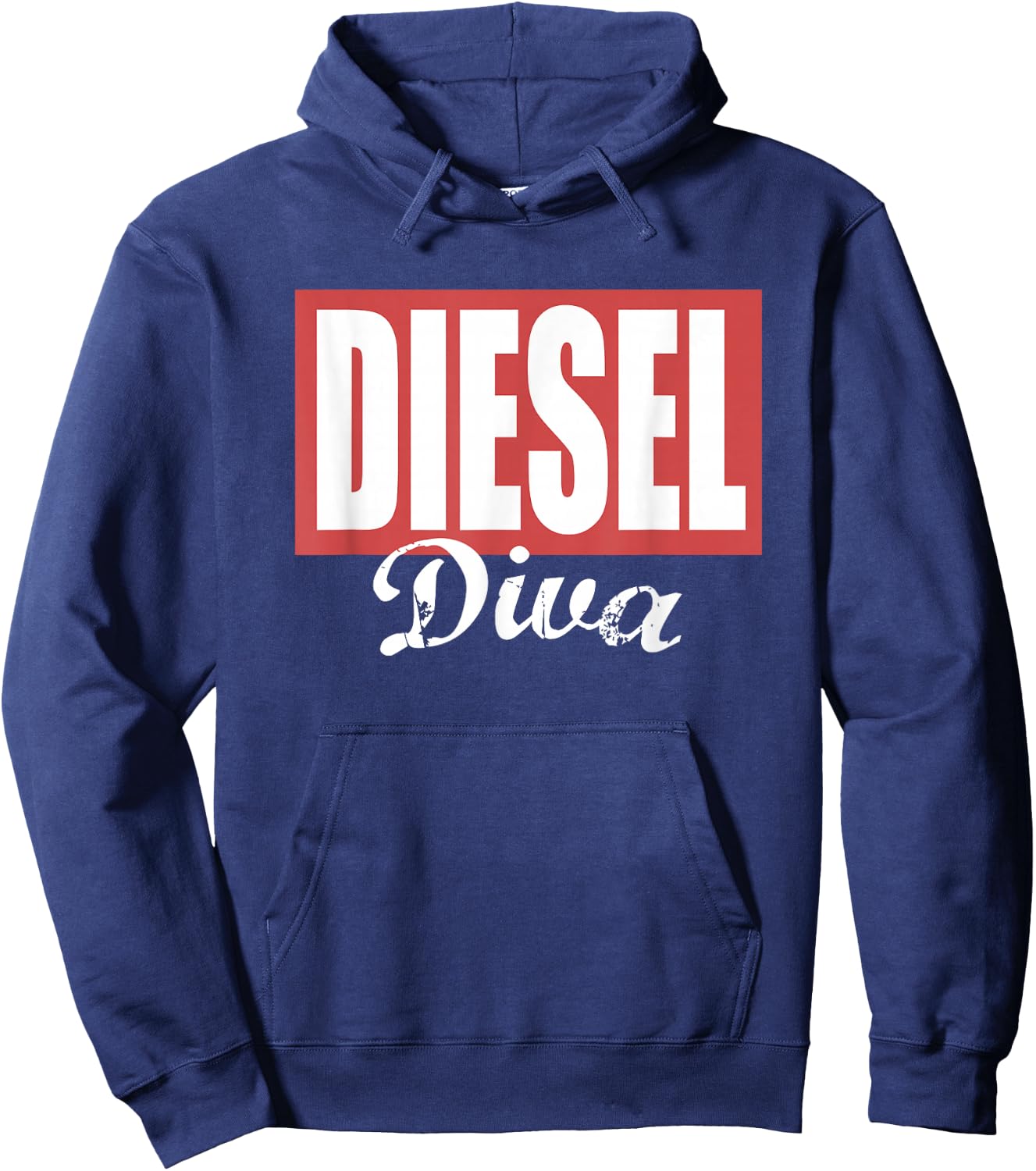 Diesel Diva Ladies Diesel Truck Dirty Diesel Chick Female Hoodie - Hoodie | Navy