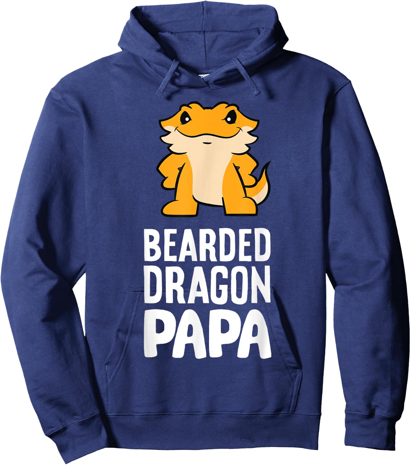 Bearded Dragon Papa Reptile Owner Bearded Dragon Dad Hoodie - Hoodie | Navy