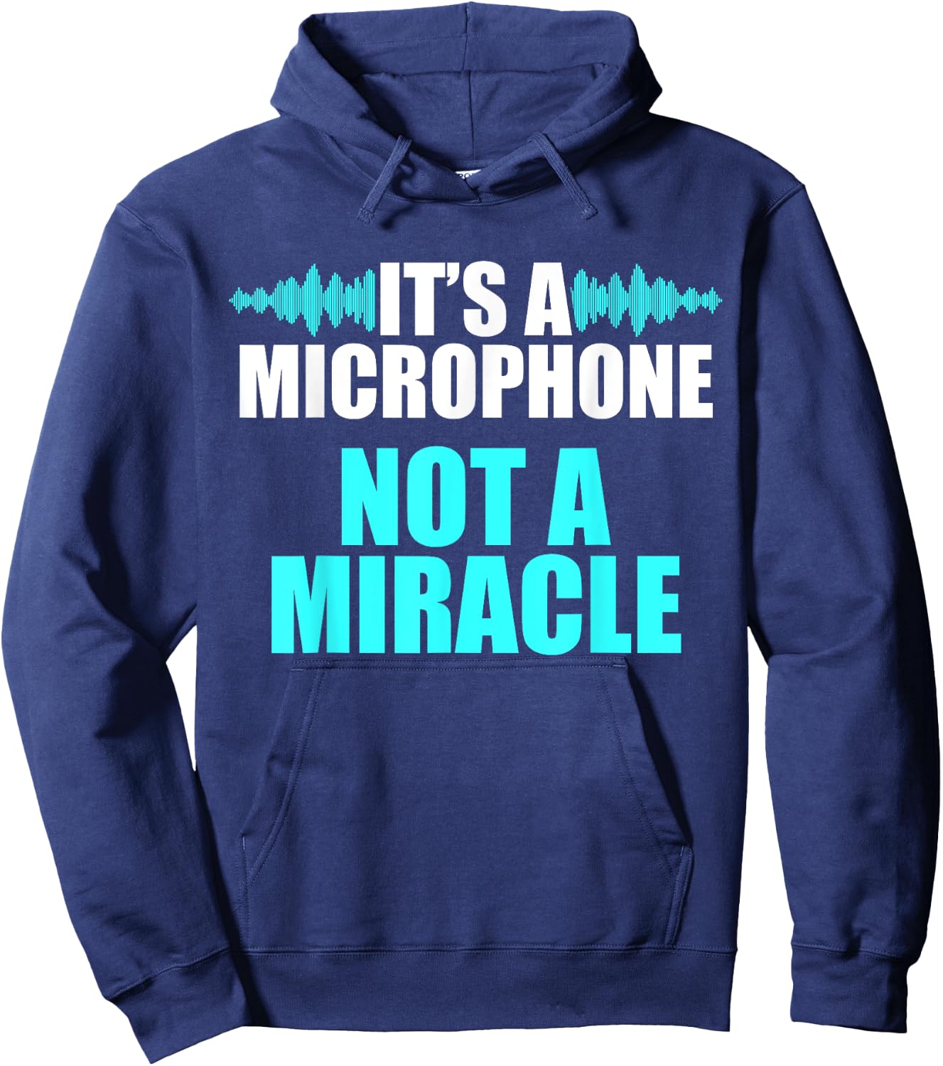 Church Sound Guy Microphone Audio Tech Engineer Hoodie - Hoodie | Navy