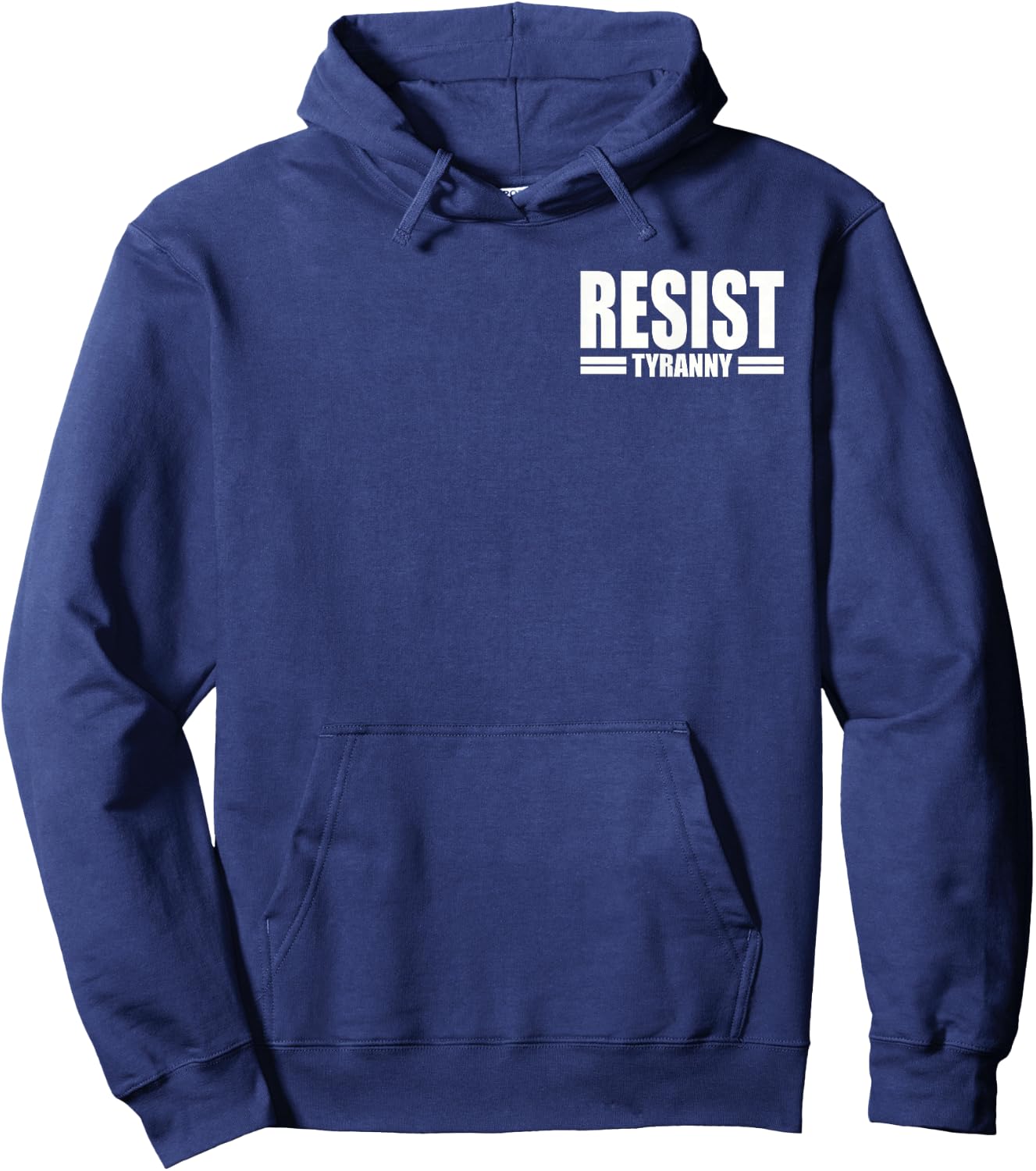 Resist Tyranny I Will Not Comply Disobey Anti Authority Hoodie - Hoodie | Navy