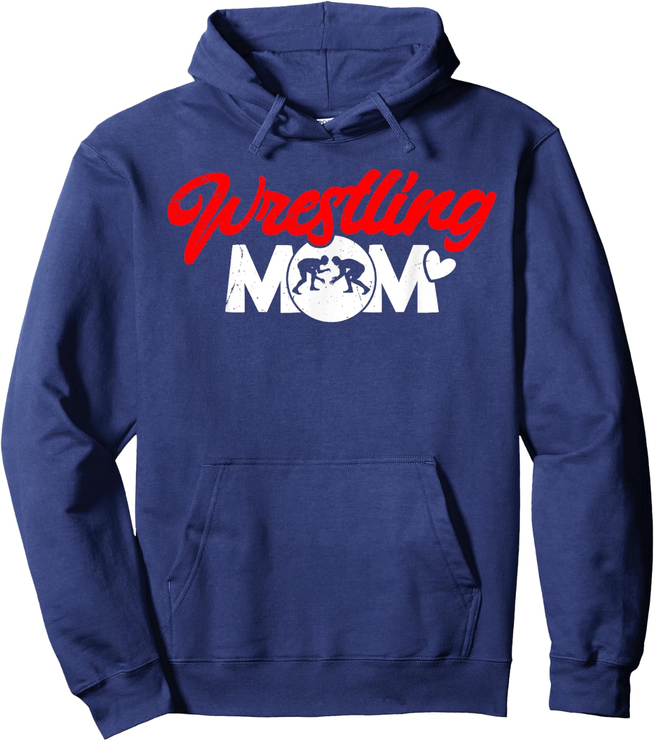 Wrestling Mom Wrestler Mama Hoodie - Hoodie | Navy
