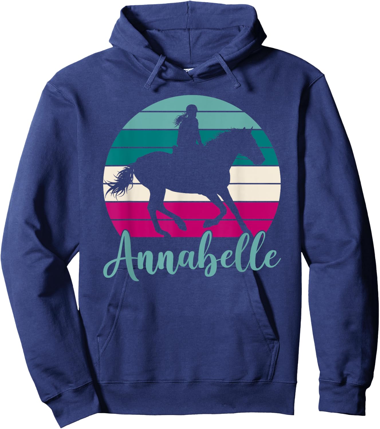 Annabelle Name Gift - Equestrian Shirt Annabelle Horse Girl Hoodie - Hoodie | Navy
