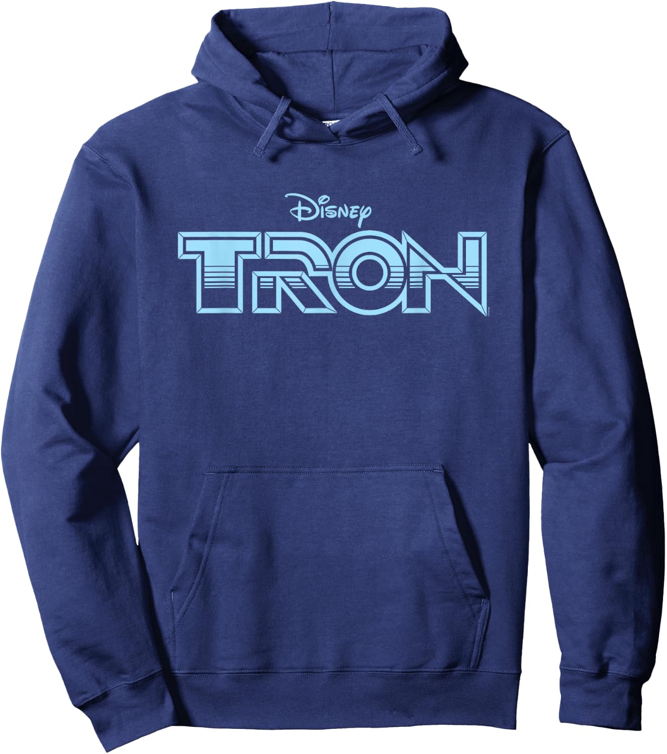 Disney TRON Official 1982 Original Movie Logo , Black, S Hoodie - Hoodie | Navy