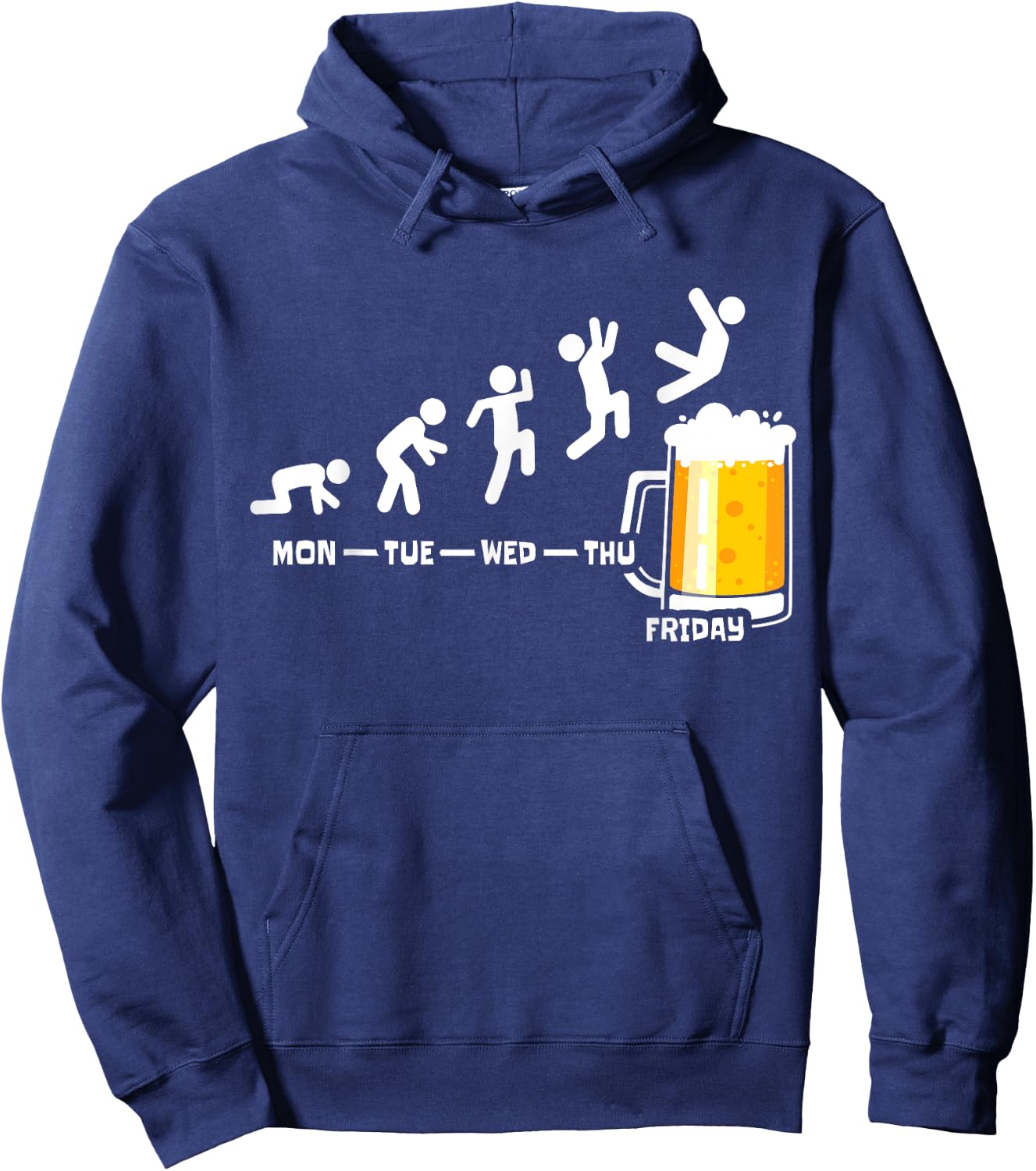 Beer Friday Weekend Week Beers Fridays Funny Beer Drinker Hoodie - Hoodie | Navy