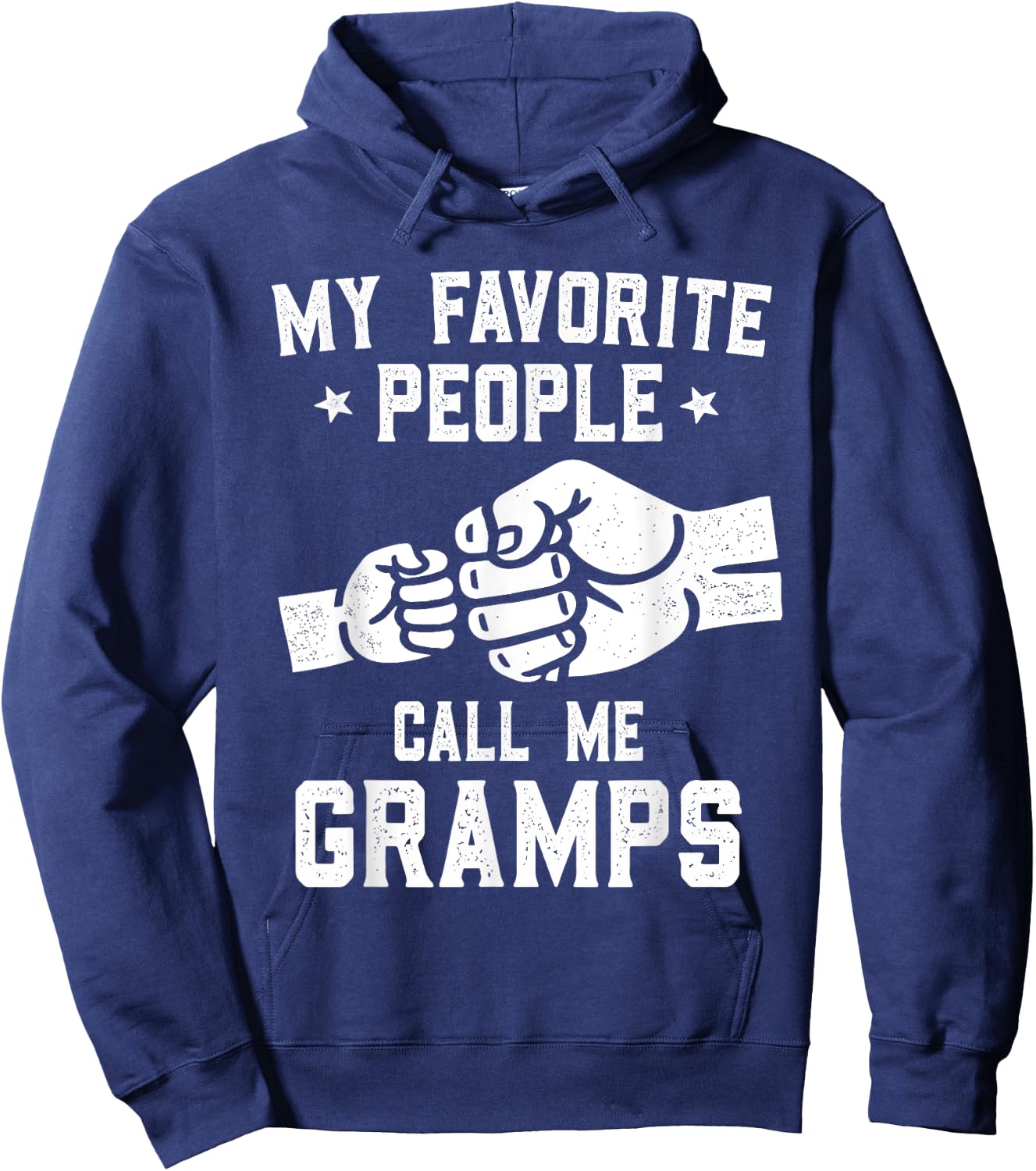 My Favorite People Call Me Gramps Fist Bump Gramps Hoodie - Hoodie | Navy