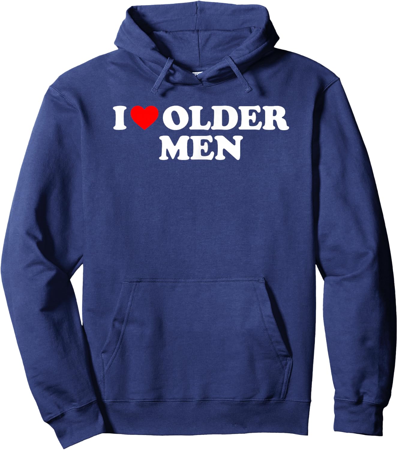 I Love Older Men's Hoodie - Hoodie | Navy