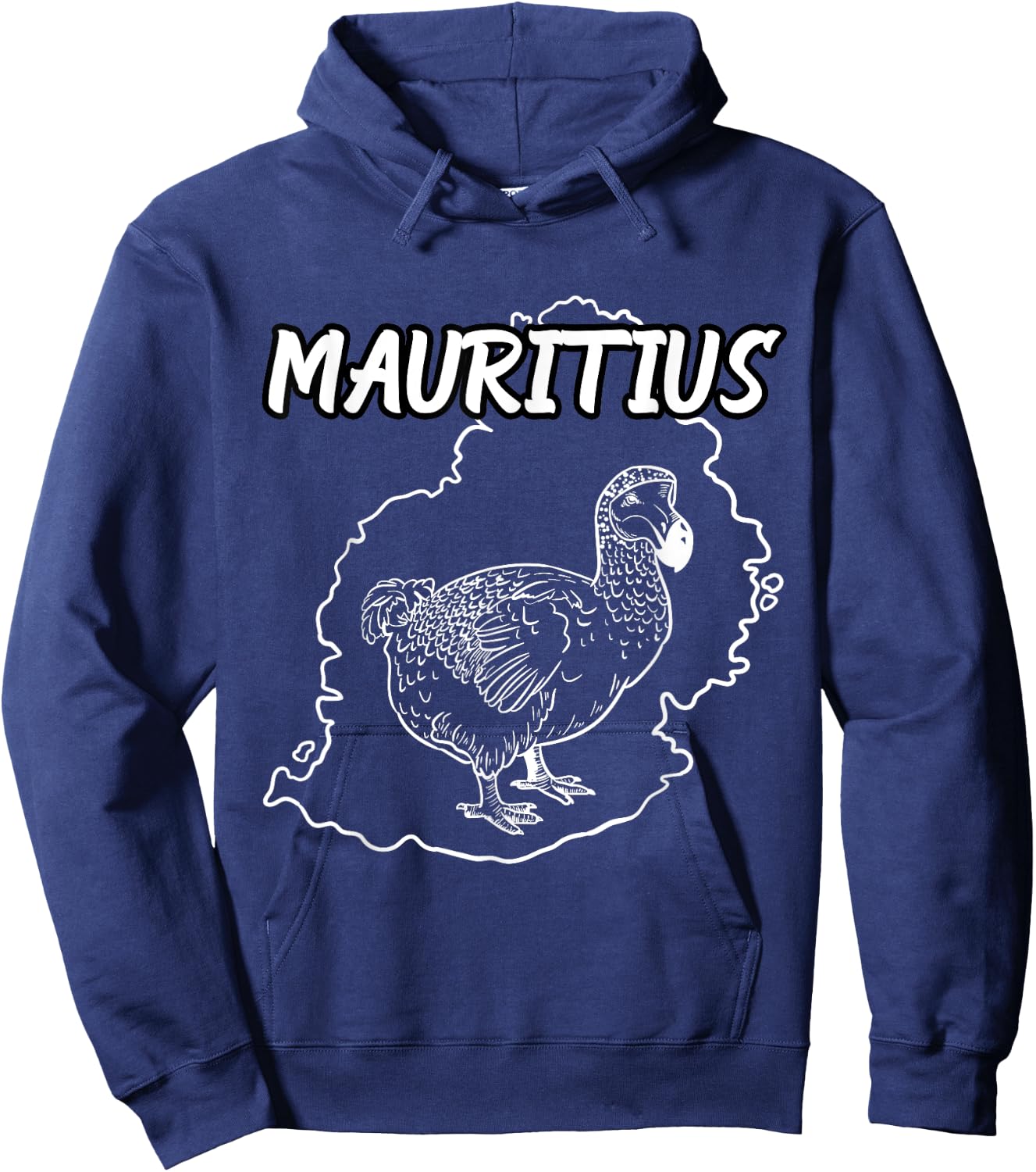 Cool Mauritius Country Map Dodo Bird National Animal T Shirt Hoodie - Hoodie | Navy