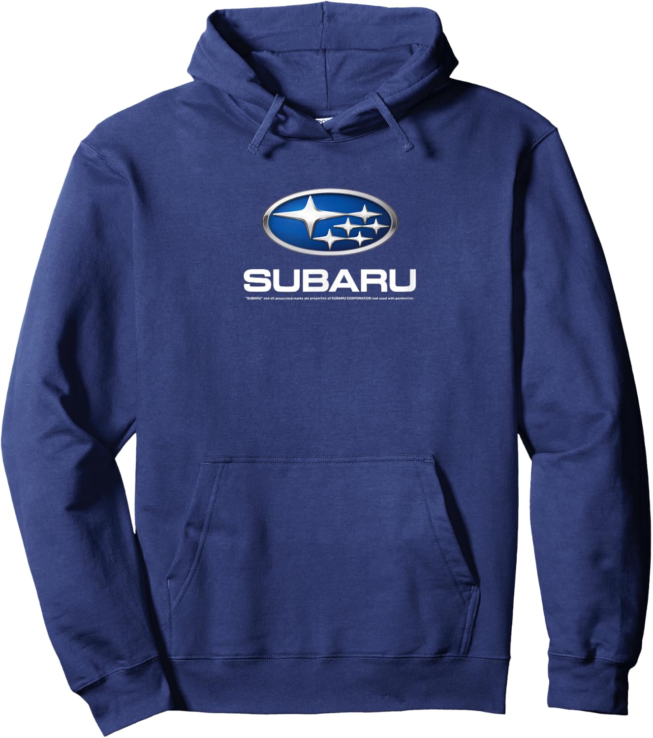 Subaru Modern Blue Stars Logo White Text Car Brand Hoodie - Hoodie | Navy