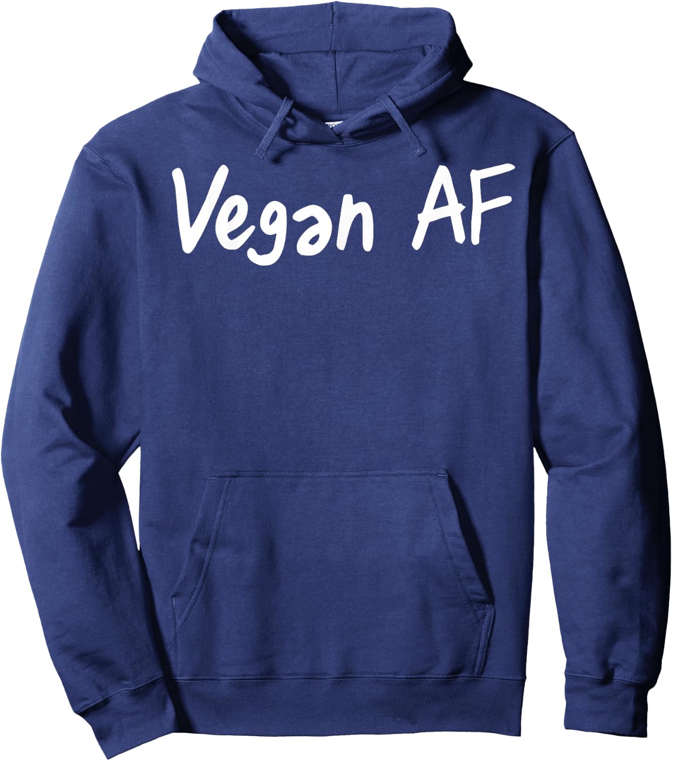 Vegan AF T Shirt - Funny veganism play based rebel humor Hoodie - Hoodie | Navy