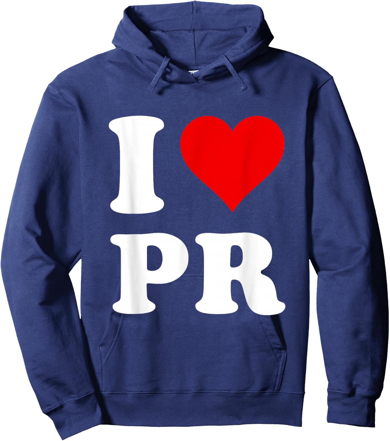 I Love PR Hoodie - Hoodie | Navy