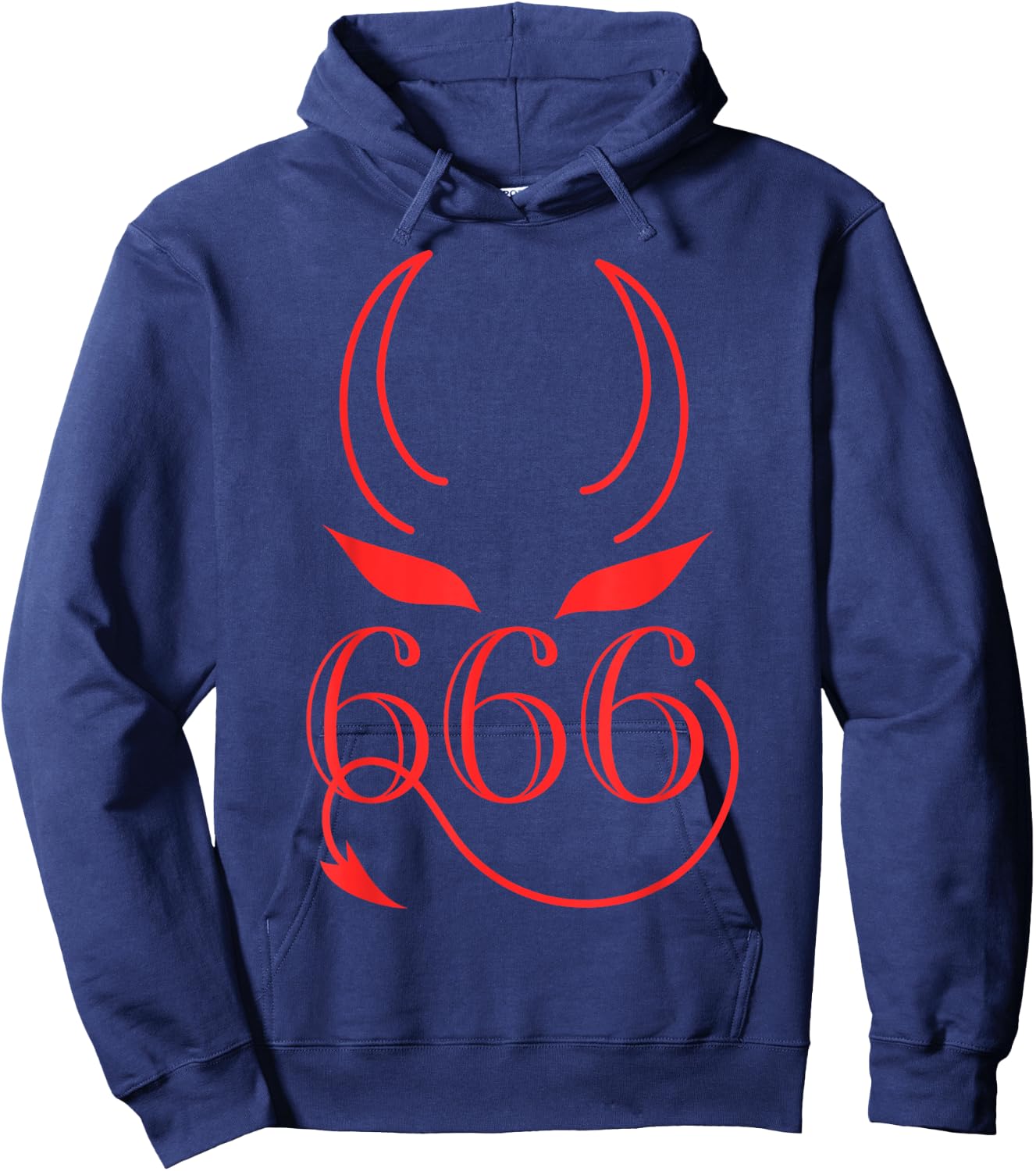 Satan 666 Devil's Symbol Goat Dark Sign Devil Gift Hoodie - Hoodie | Navy