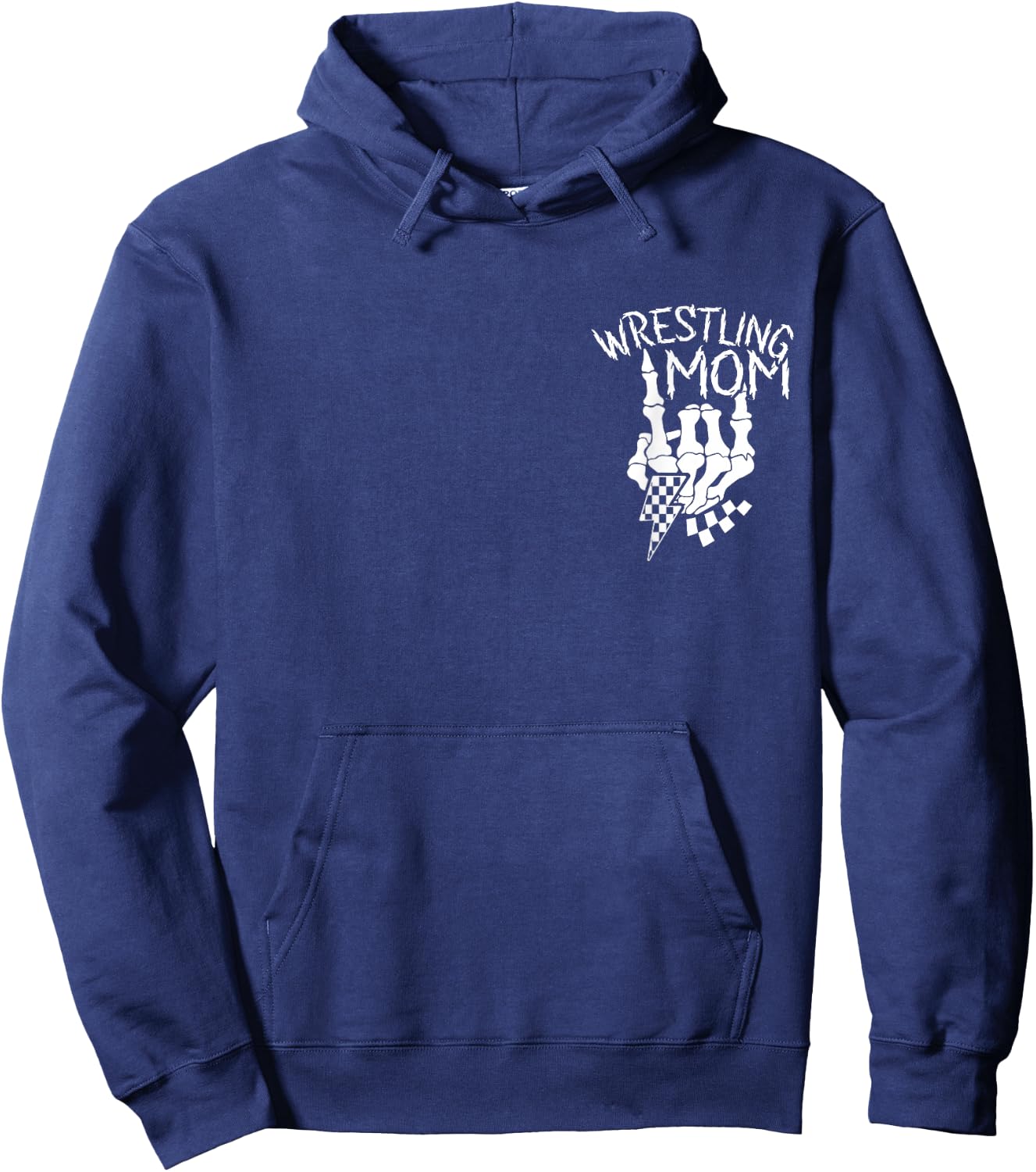 Somebody's Feral Wrestling Mom Funny Mother's Day Hoodie - Hoodie | Navy