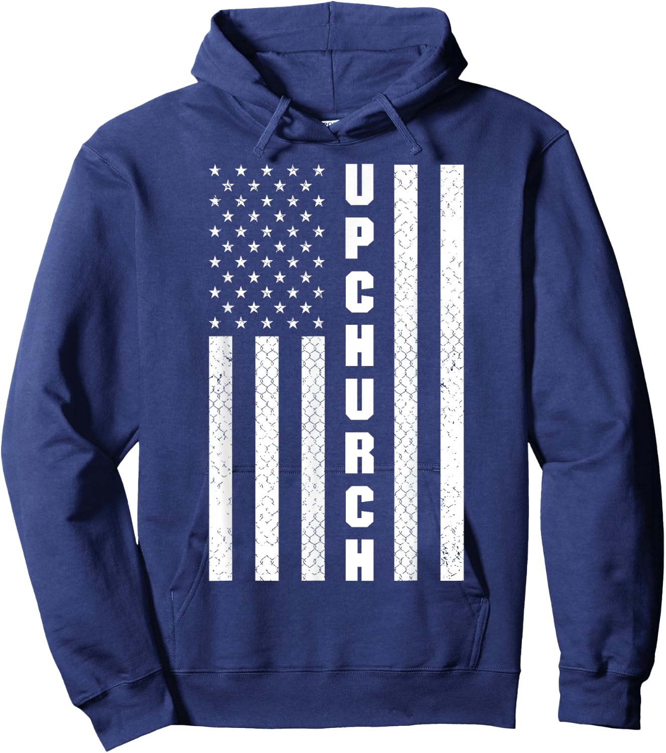 Proud Upchurch Family Matching Proud Family American Flag Hoodie - Hoodie | Navy