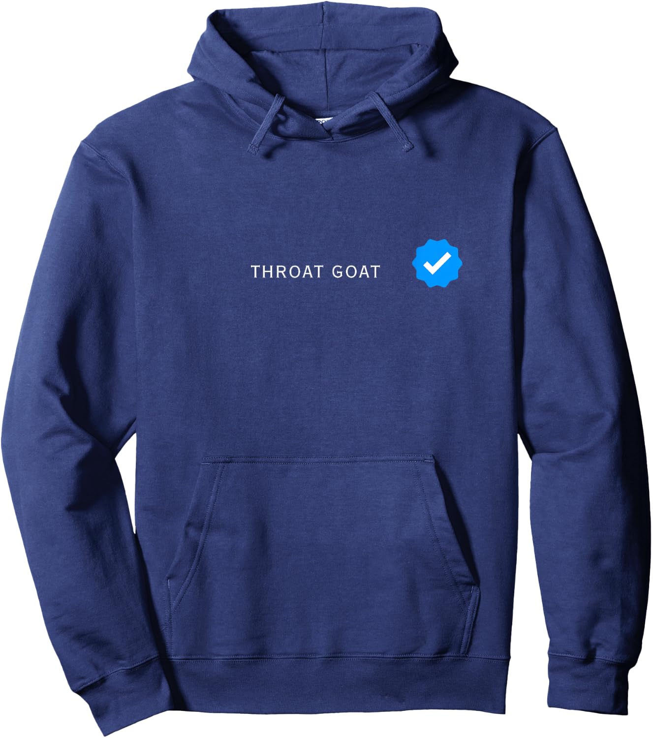 Verified Throat Goat Funny Adult Humor Hoodie - Hoodie | Navy