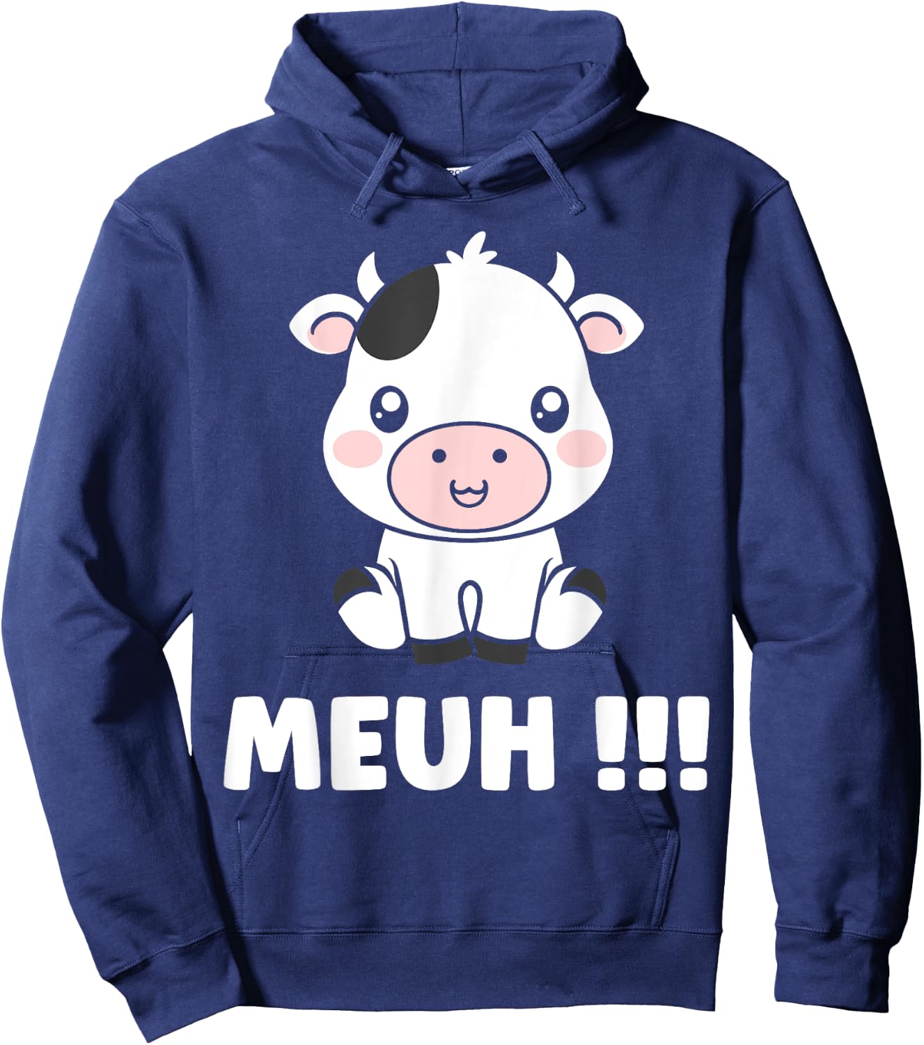 Petite vaches mignonne humour Animale meuh vache Hoodie - Hoodie | Navy