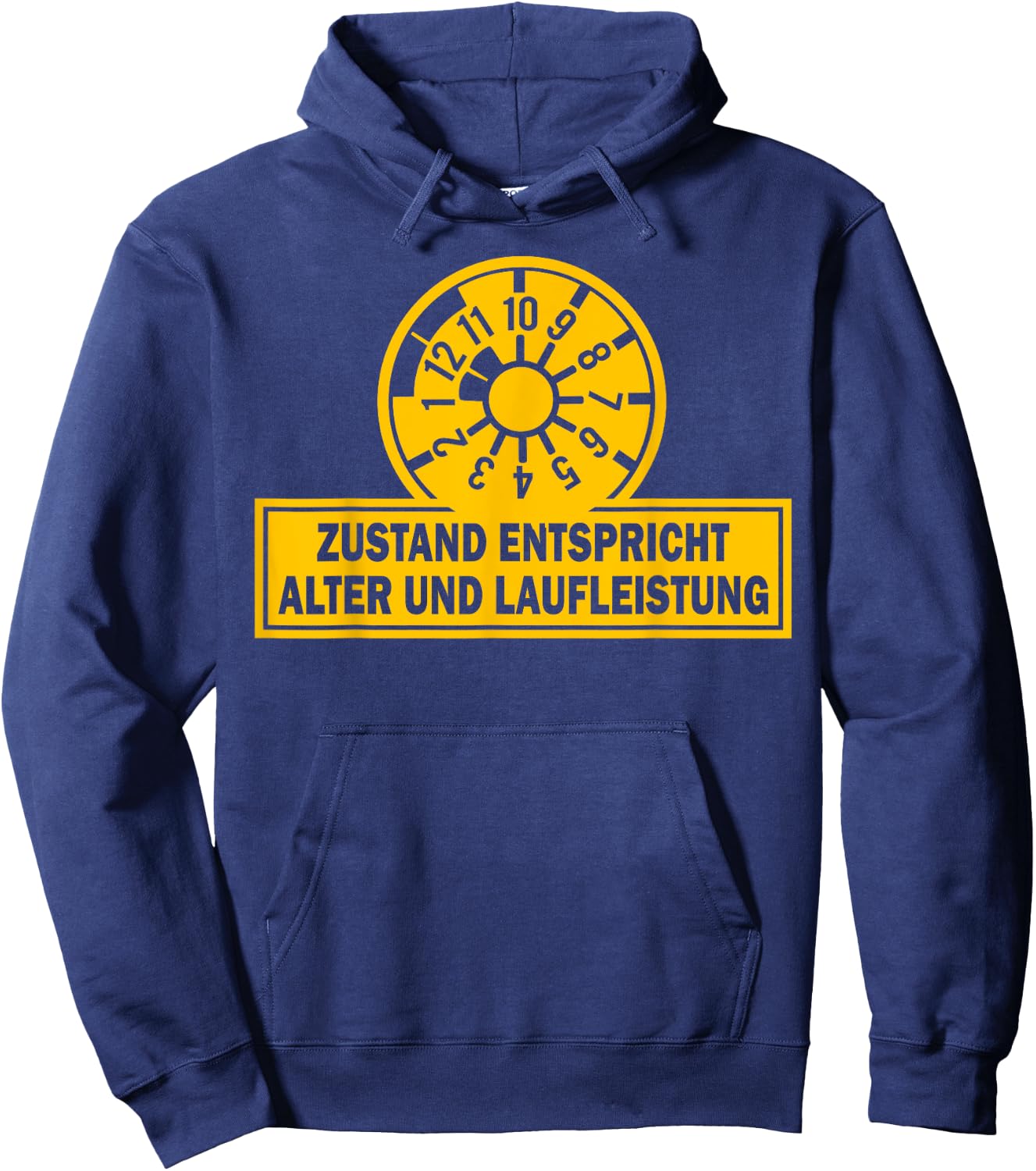 Funny - Condition Corresponds to Age and Mileage , black Hoodie - Hoodie | Navy