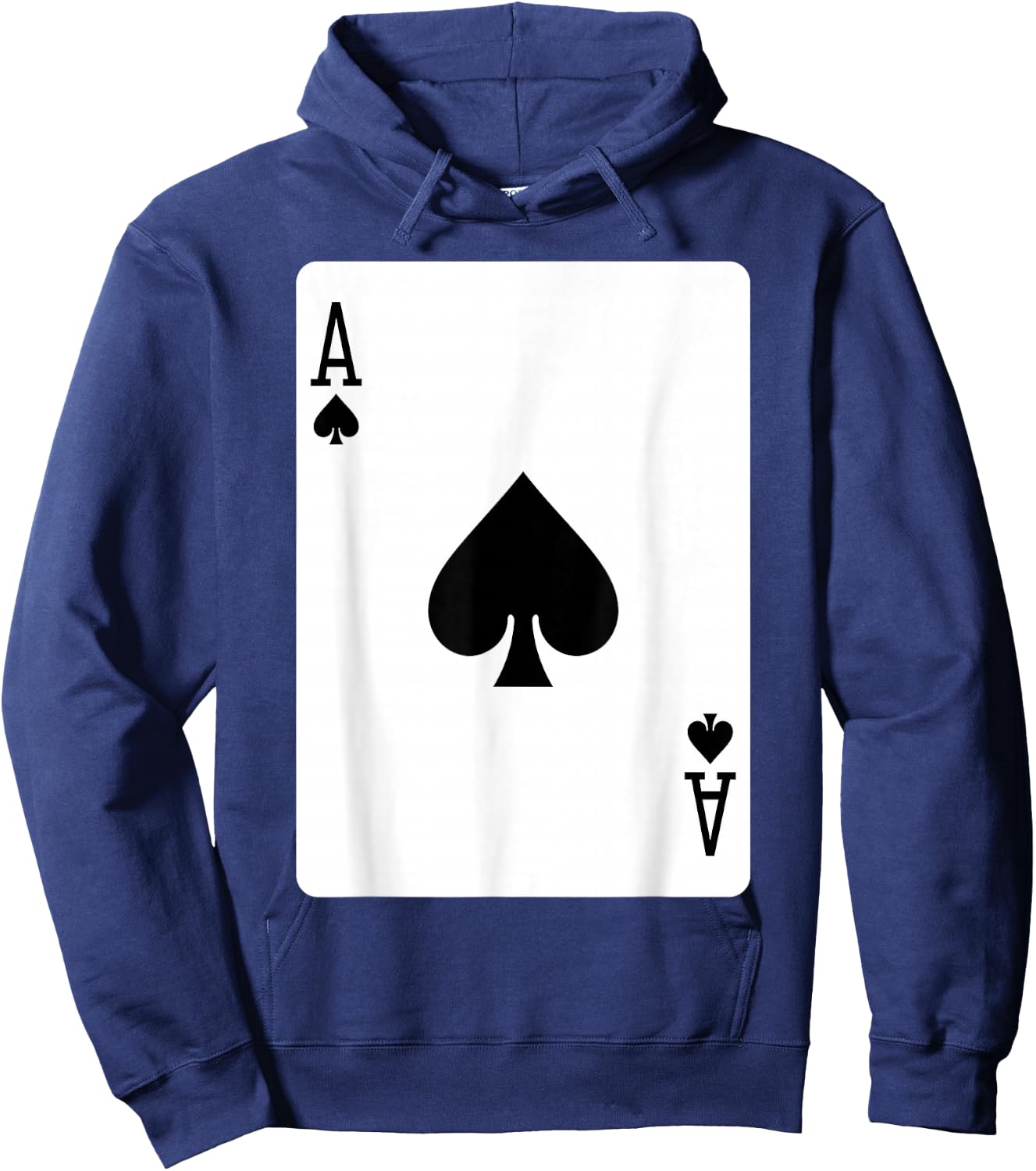 Ace of Spades Playing Card Halloween Costume Hoodie - Hoodie | Navy