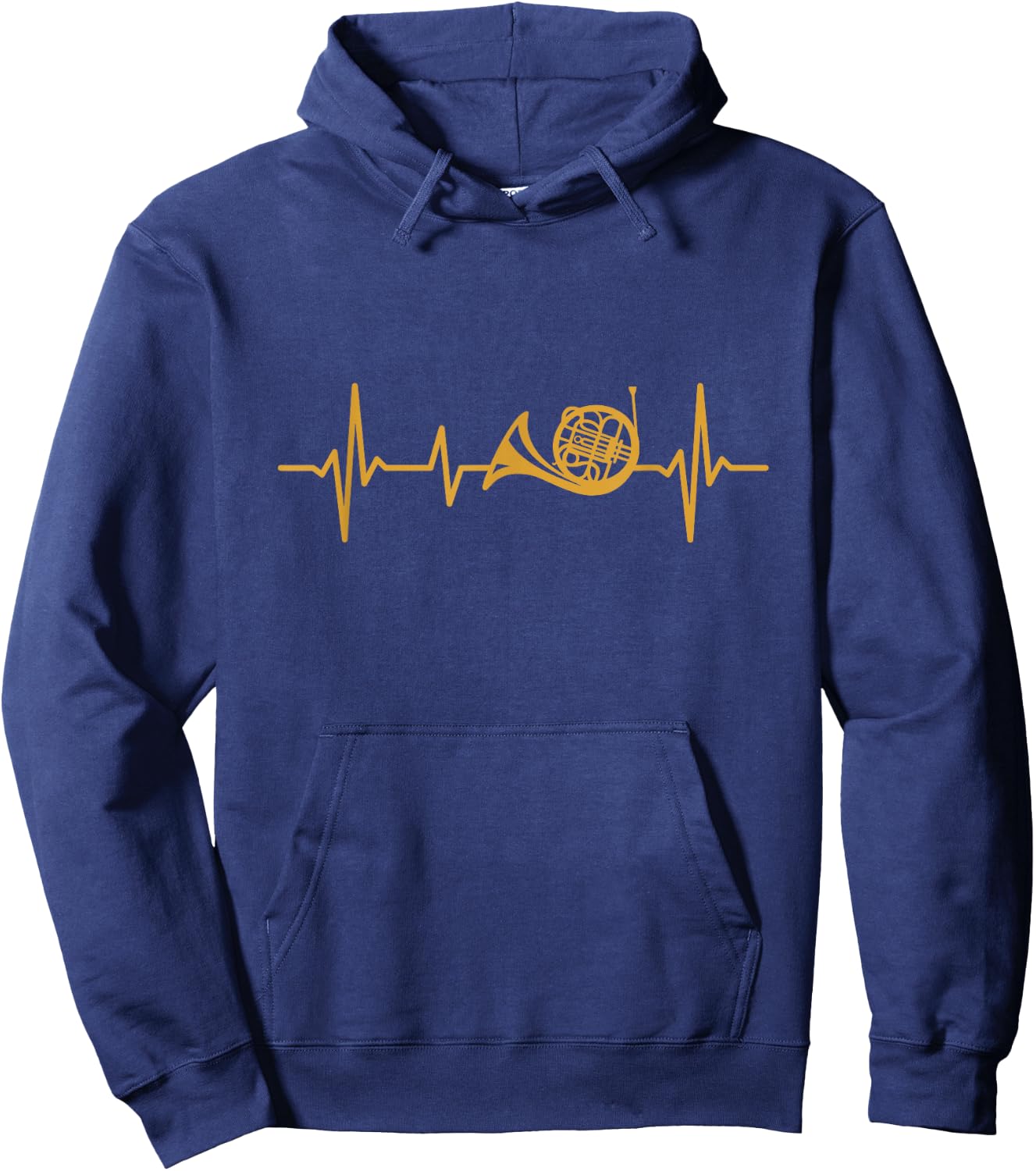 Waldhornist Herzschlag Waldhorn Hoodie - Hoodie | Navy