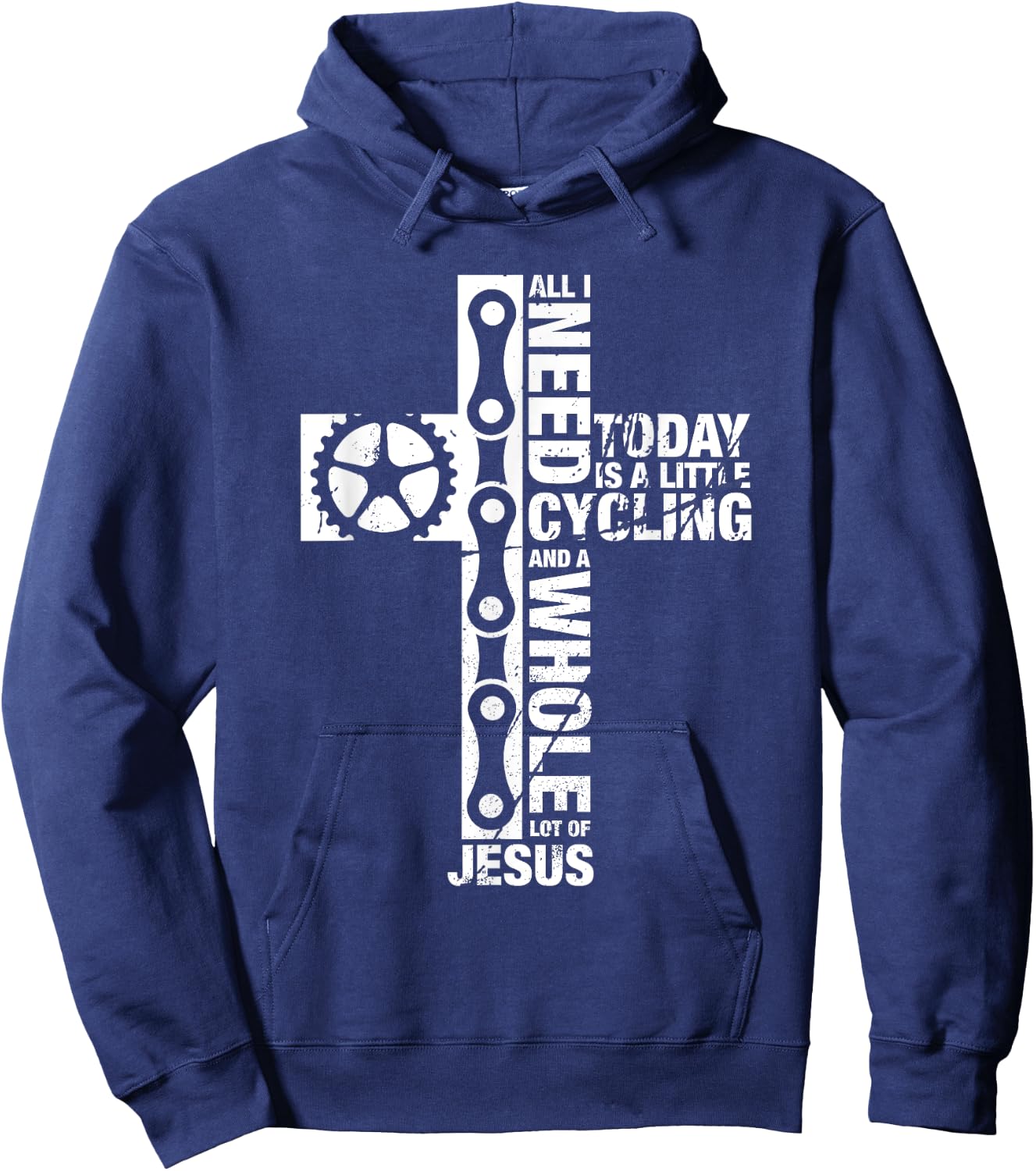 Bluetonic Cycling All I Need Is Cycling And Jesus Christian Religious Gifts Hoodie - Hoodie | Navy