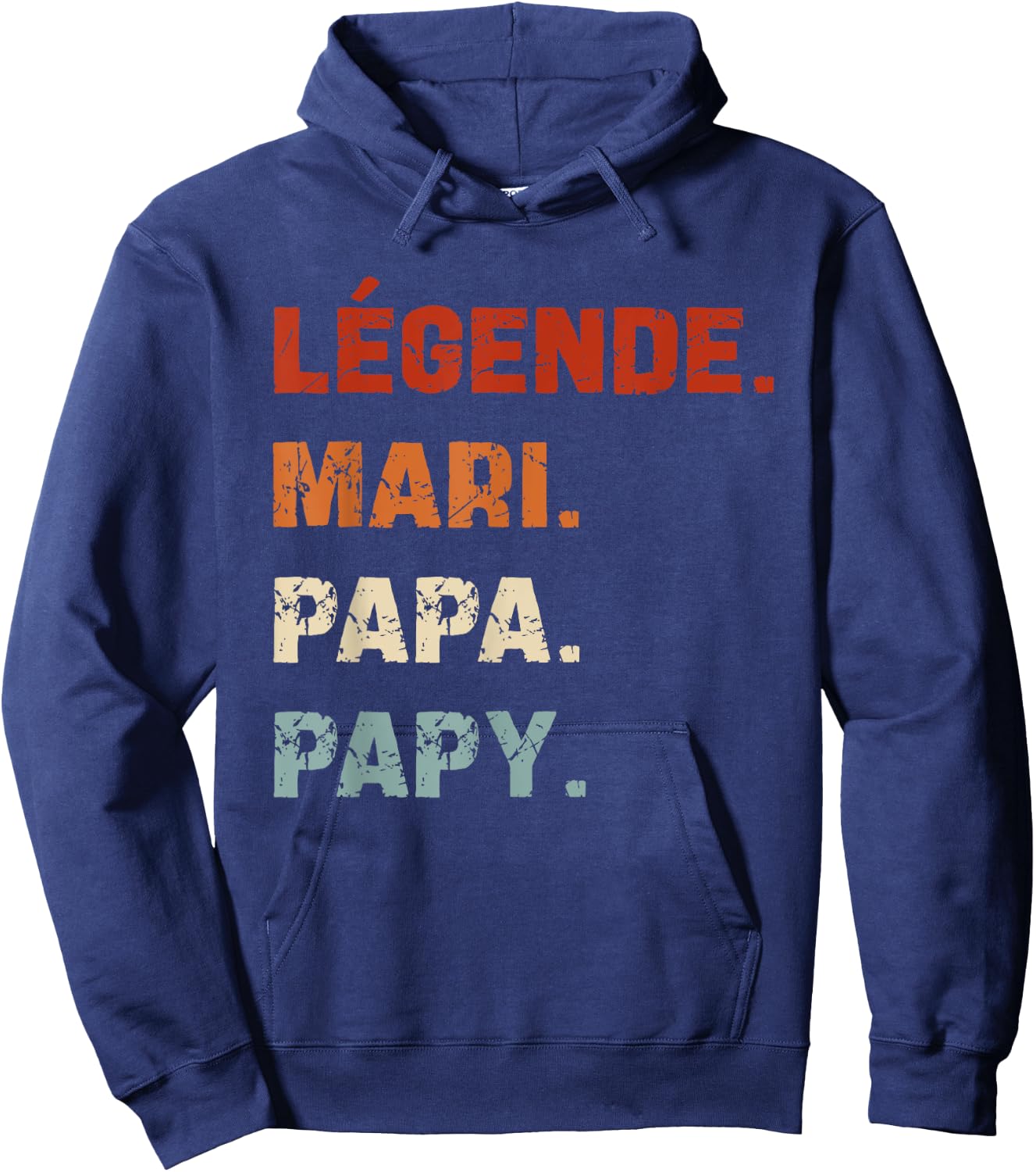 Légende Mari Papa Papy Idée-cadeau Humour Homme Grand-Père Hoodie - Hoodie | Navy