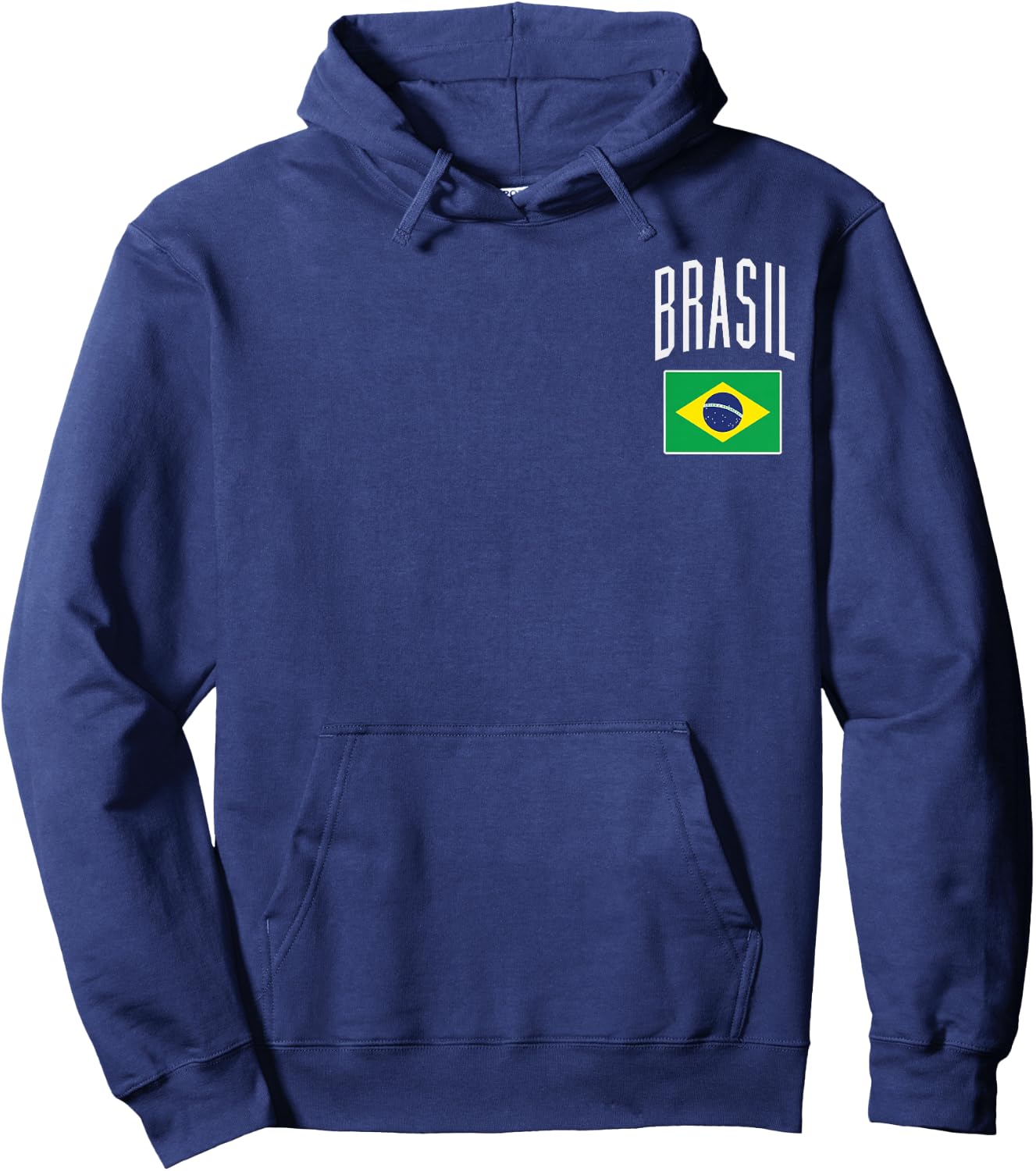 Brasil Flag Brazilian Football Soccer Fan Men Women Kids Hoodie - Hoodie | Navy