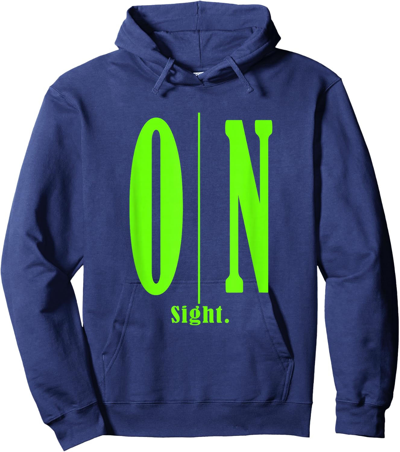 Green On Sight. Green Graphic Hoodie - Hoodie | Navy