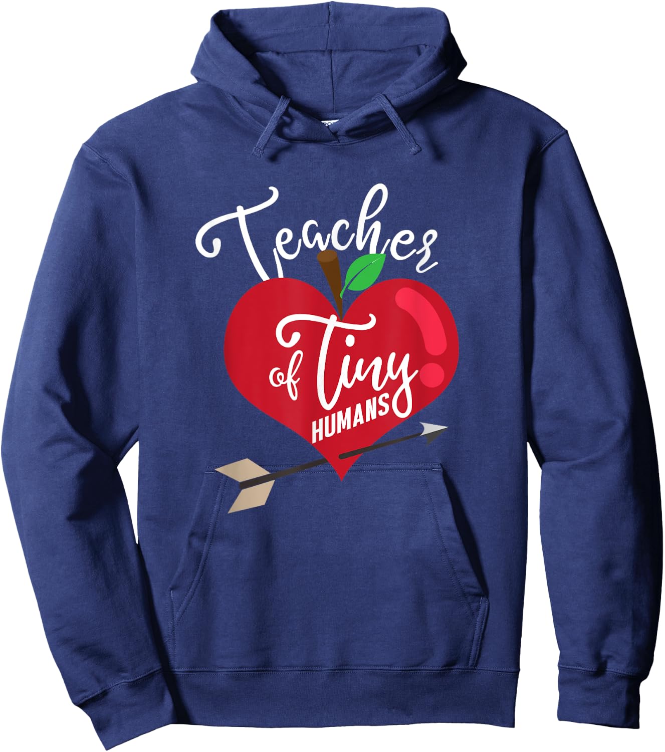 Little Human Teacher Preschool Teacher Teaching Gift Hoodie - Hoodie | Navy
