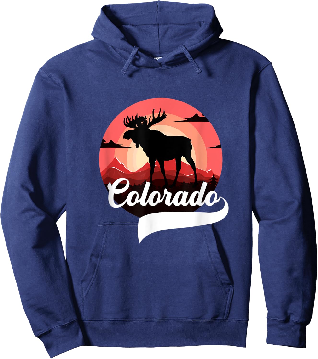 Colorado Moose State Forest Denver Aspen Boulder Moose Day Hoodie - Hoodie | Navy