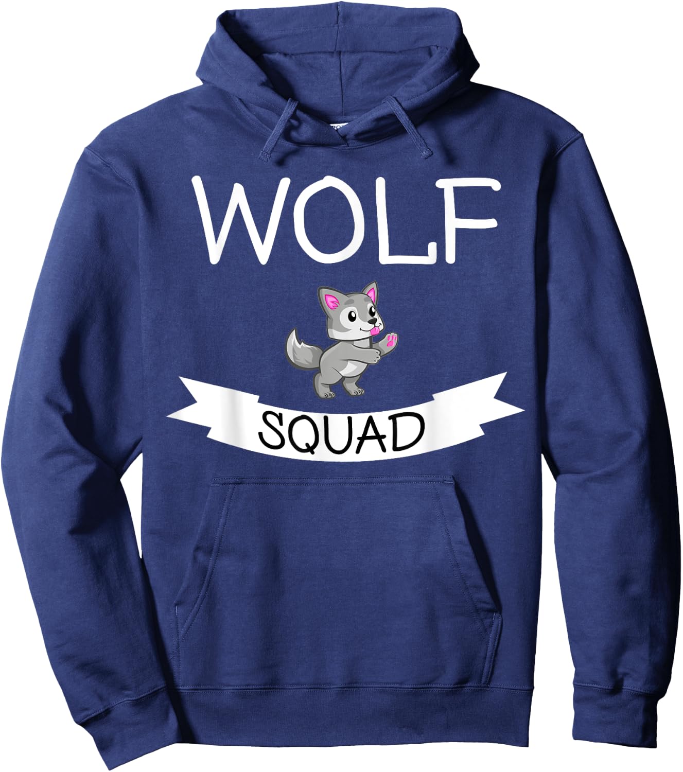 Funny - Wolf Squad Hoodie - Hoodie | Navy