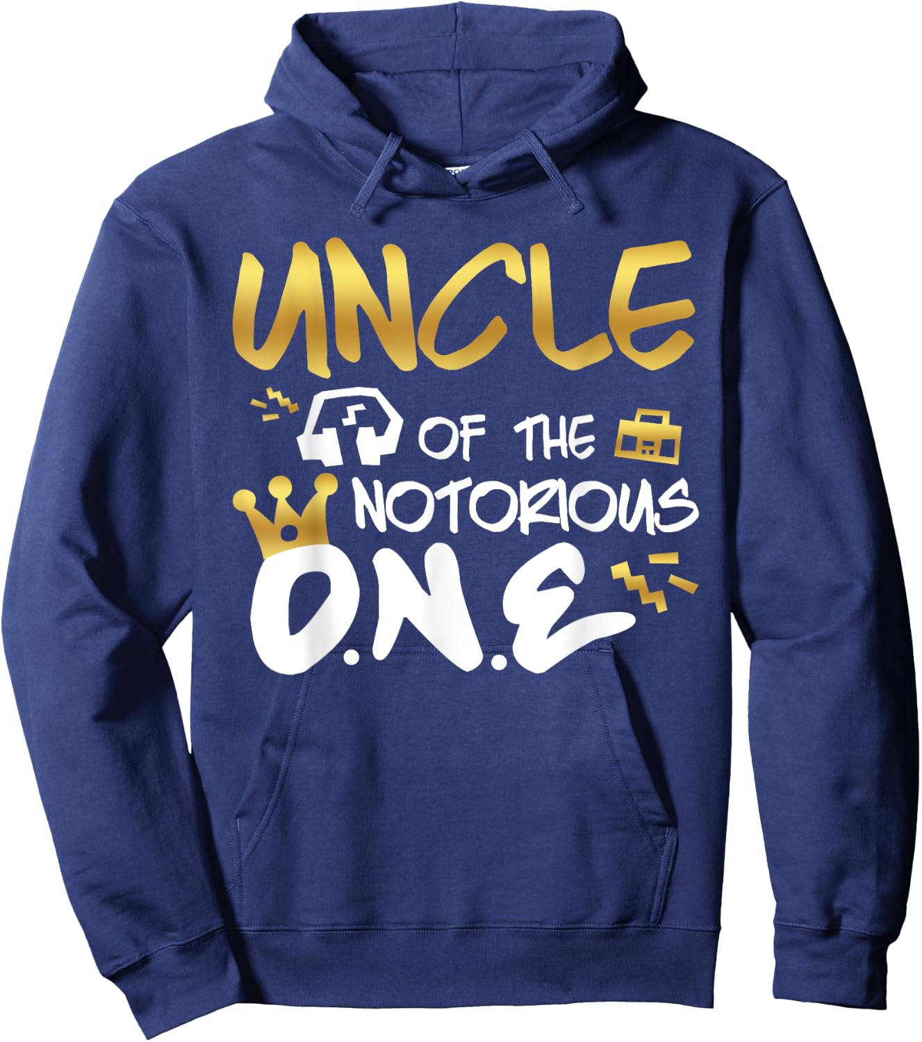 Uncle Of The Notorious One Old School 1st Hip Hop Birthday Hoodie - Hoodie | Navy