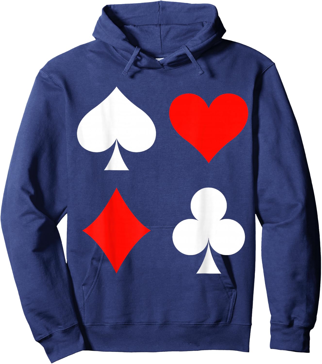 Playing Cards Skat Card Game Poker Costume Carnival Fancy Dress , black Hoodie - Hoodie | Navy