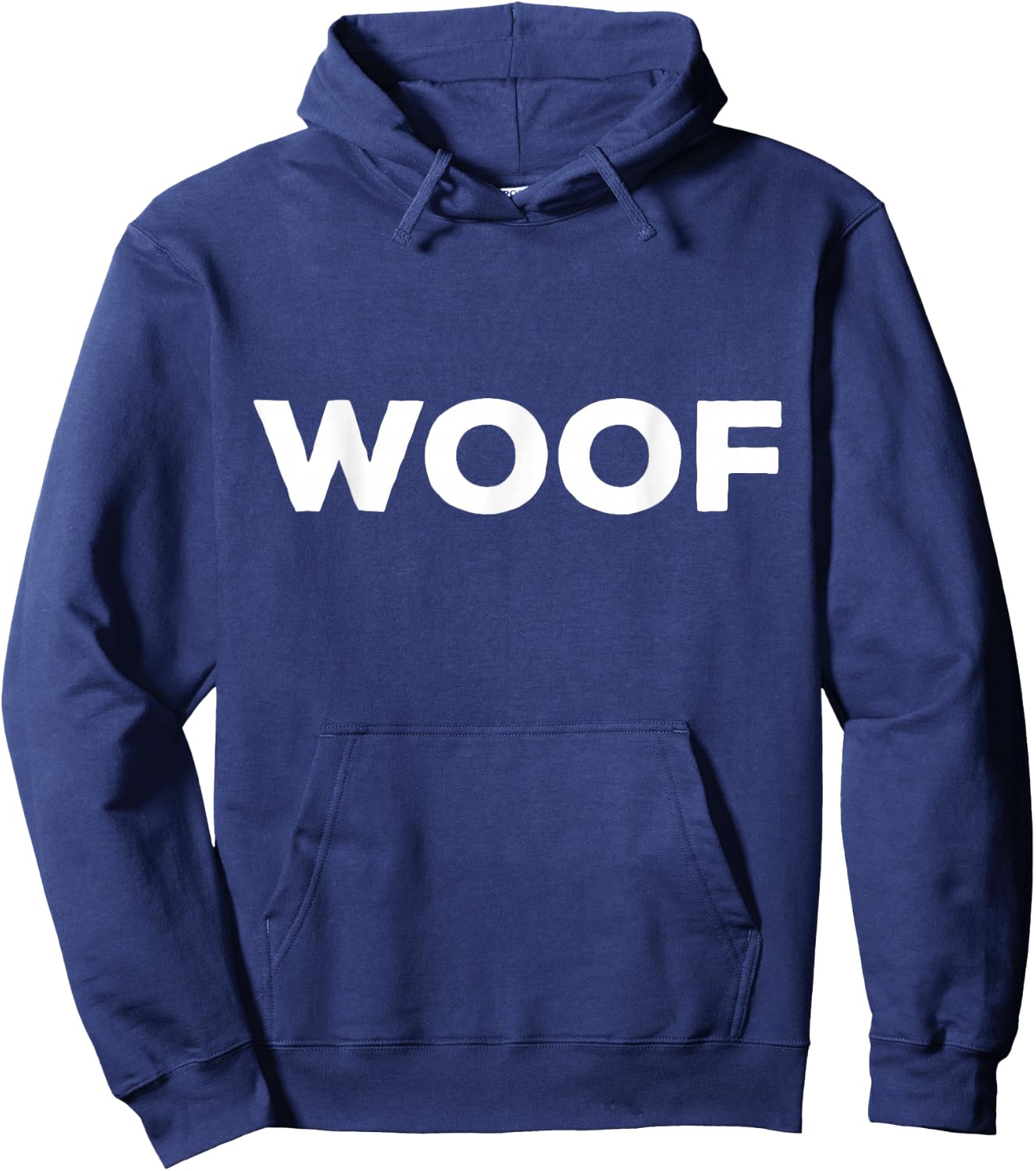 Shirt That Says Woof Hoodie - Hoodie | Navy