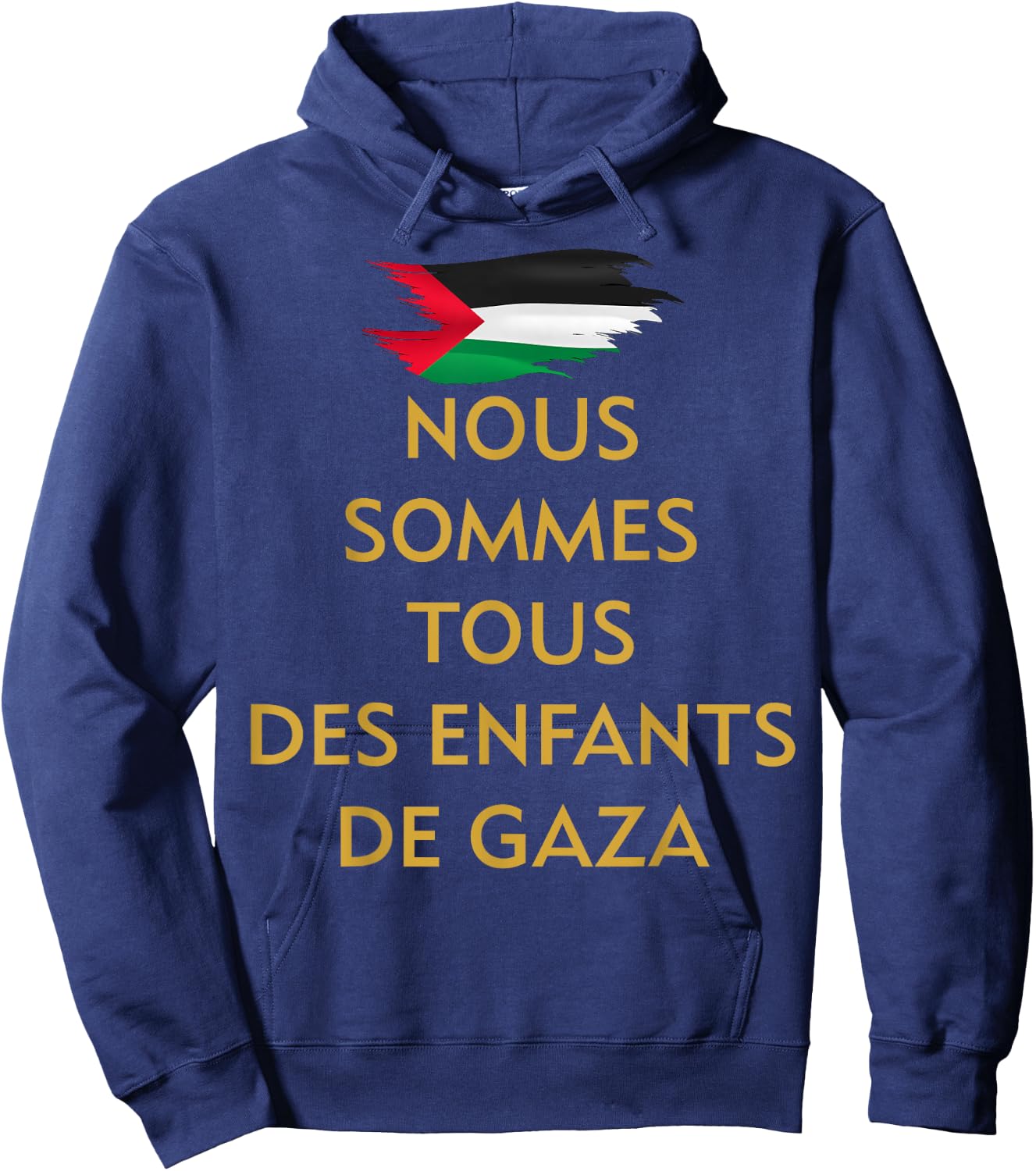 We are all children of Gaza PRO Palestine activist , Black, S Hoodie - Hoodie | Navy