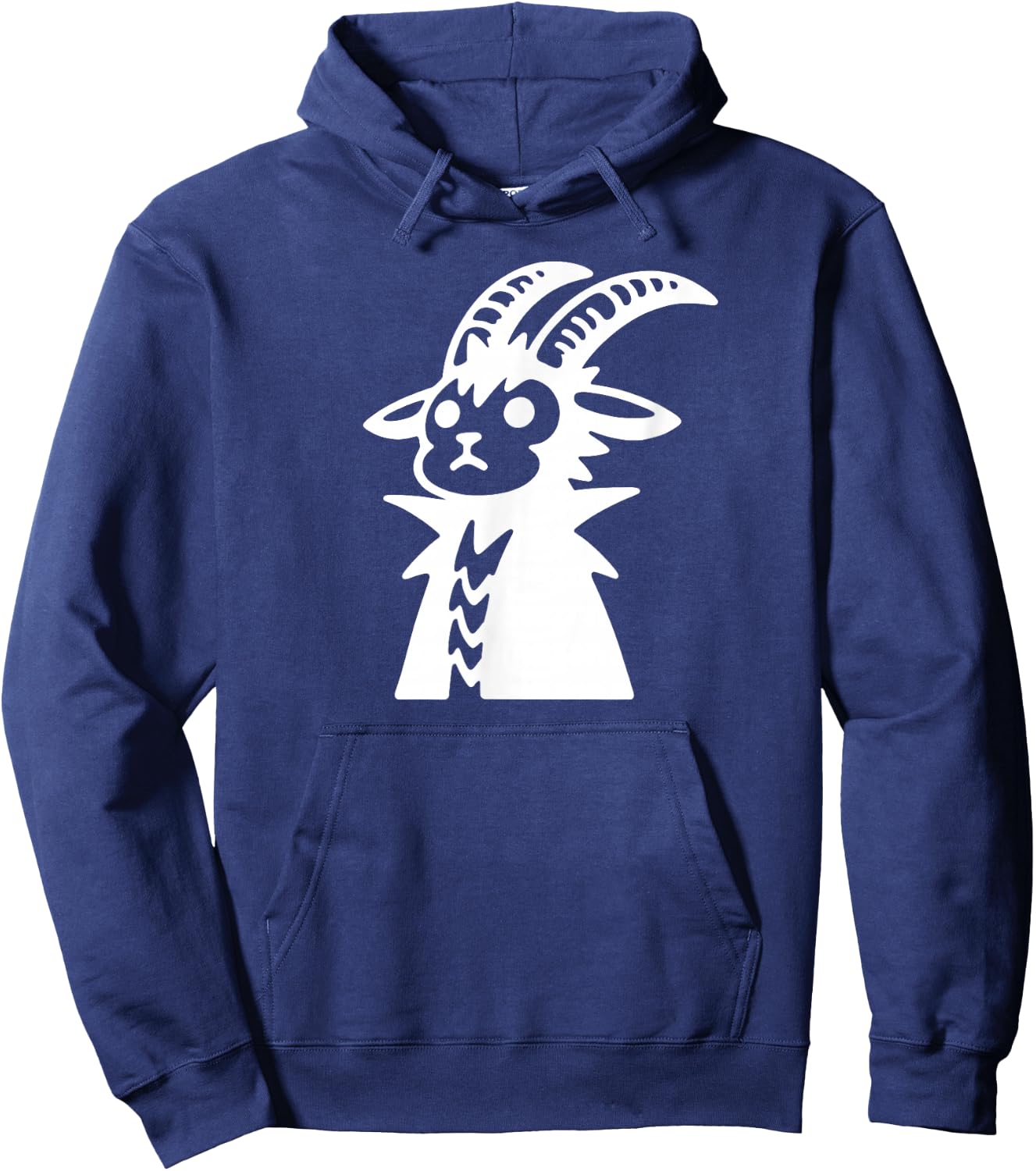 Punk Mountain Goat Cute Funny Silhouette Doodle Hoodie - Hoodie | Navy