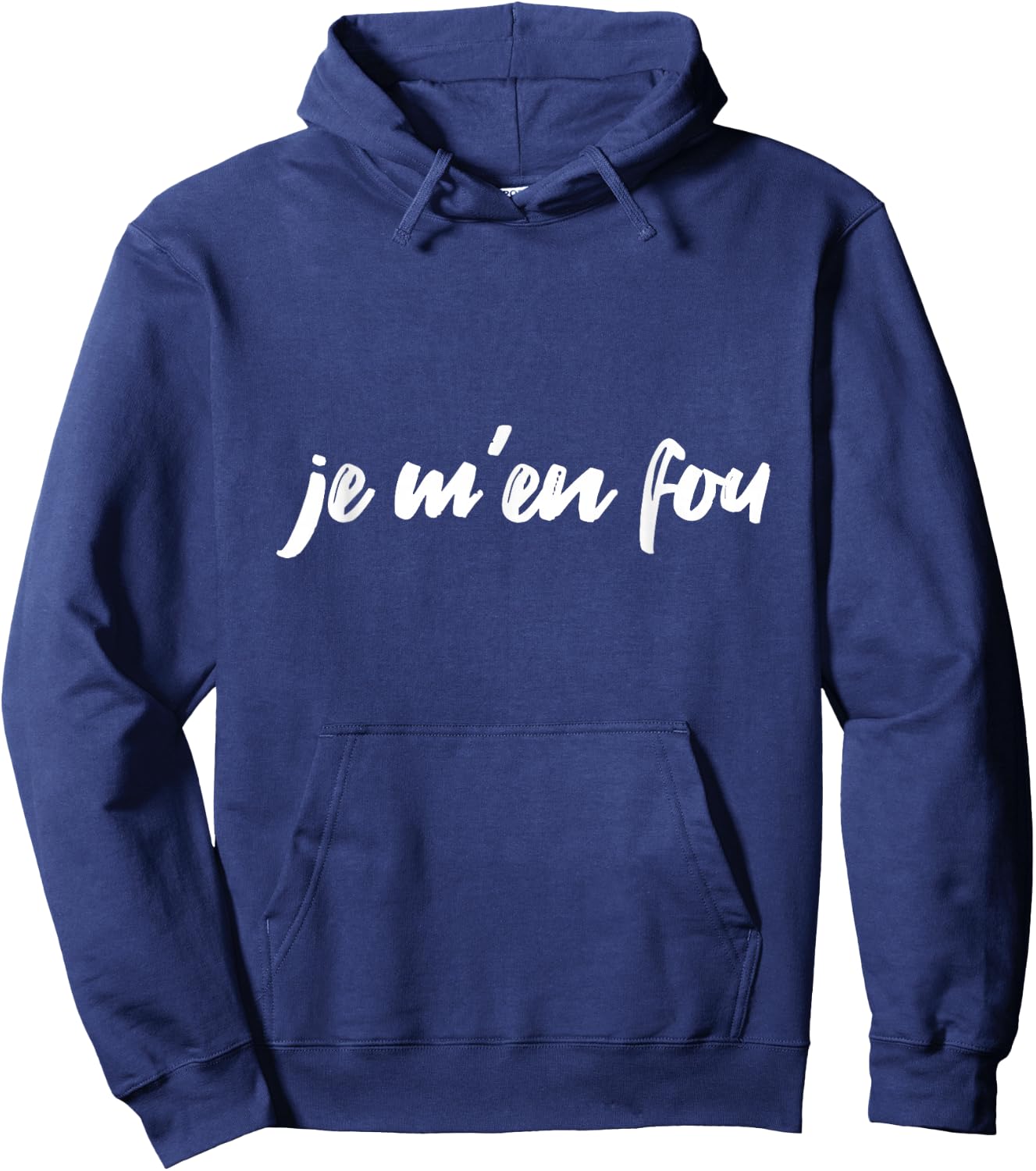 Je m'en fou , Black, S Hoodie - Hoodie | Navy