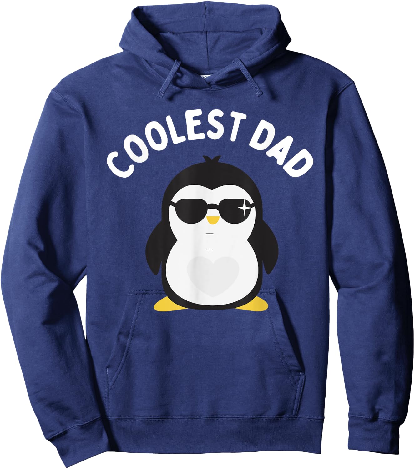 The Coolest Dad Cool Penguin Design By Dangerous Dad Gifts Hoodie - Hoodie | Navy