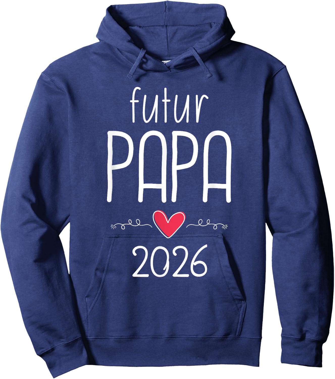 Future Dad 2026 - Funny Baby Announcement , Black, S Hoodie - Hoodie | Navy
