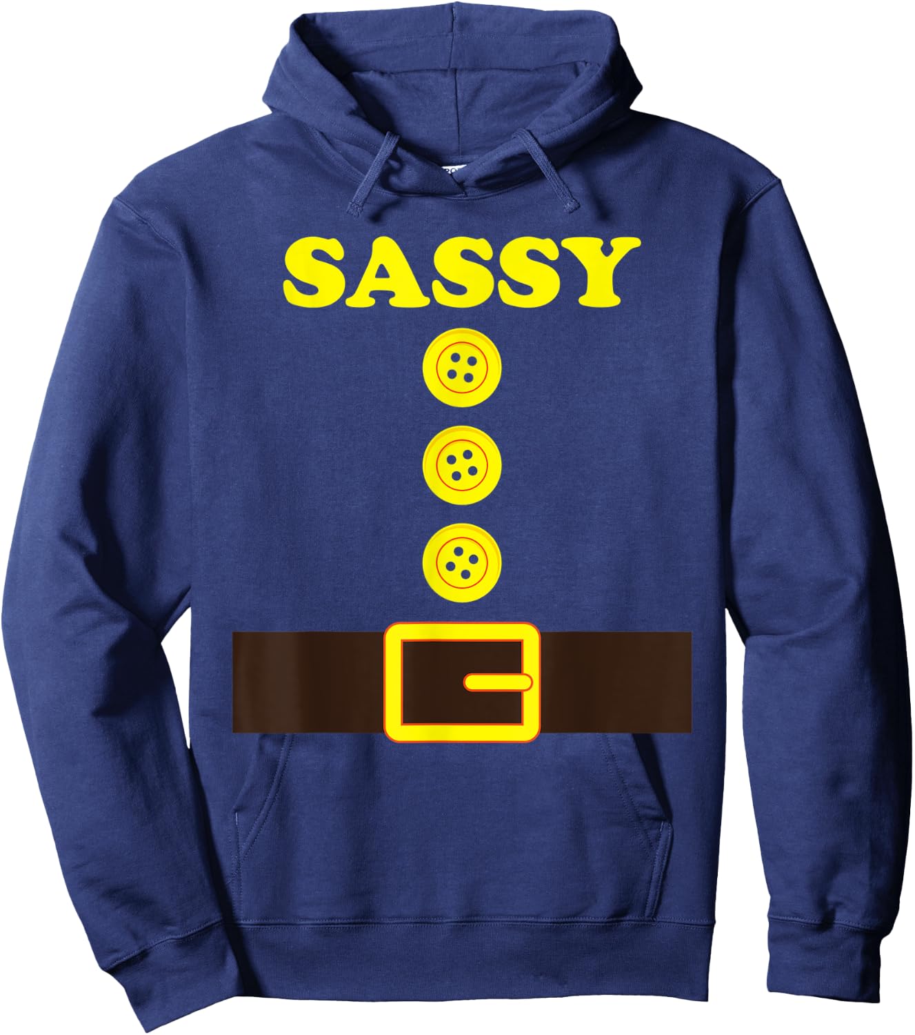 Sassy Dwarf Halloween Costume Color Group Matching Dwarf Hoodie - Hoodie | Navy