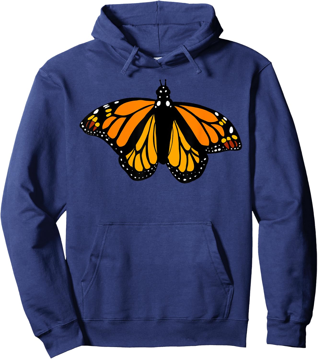 Monarch Butterfly Shirt by Milkweed Mavens Nature Gift Hoodie - Hoodie | Navy