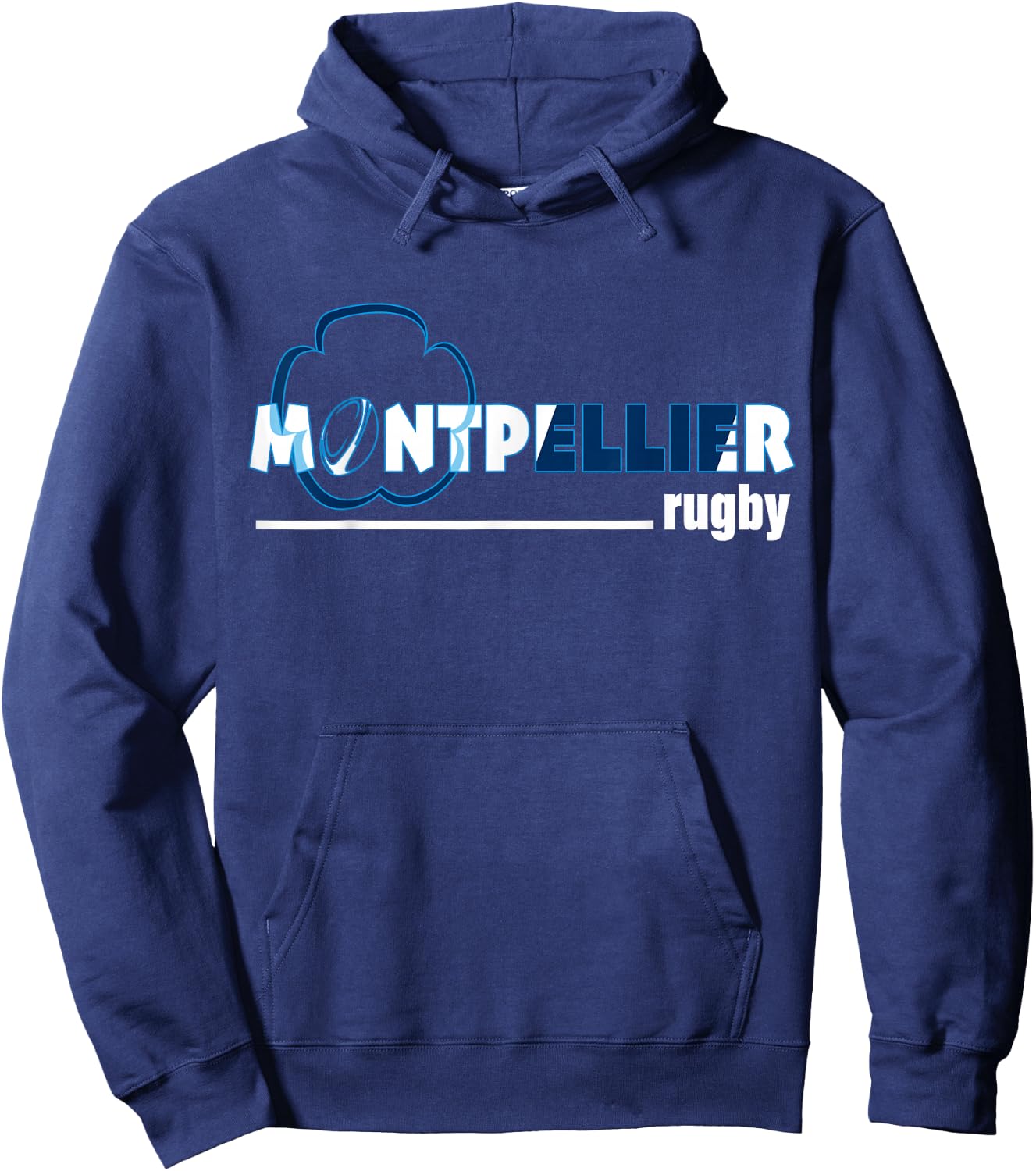 Rugby Montpellier Ciste Gift Supporter Man Woman Child , Black, S Hoodie - Hoodie | Navy