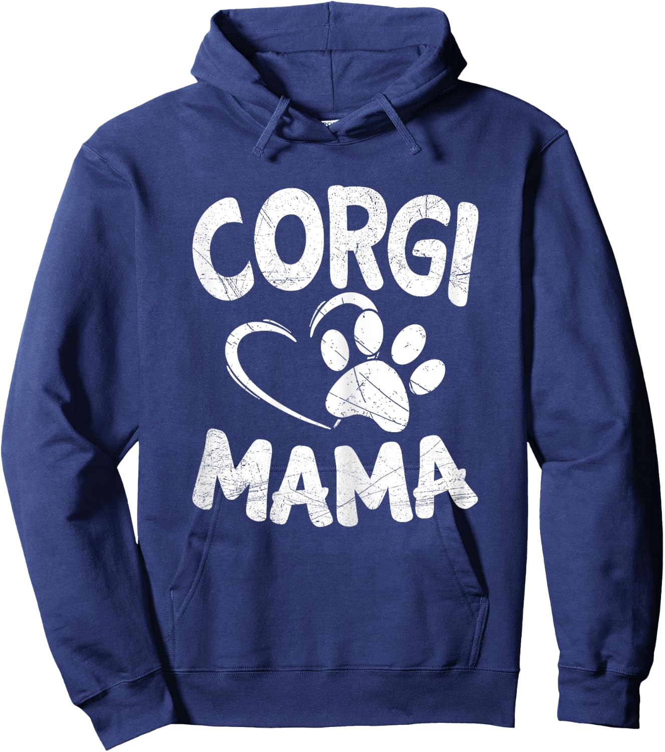 Welsh Corgi Mama Lover Dog Breeder Gifts Mom Pet Hoodie - Hoodie | Navy