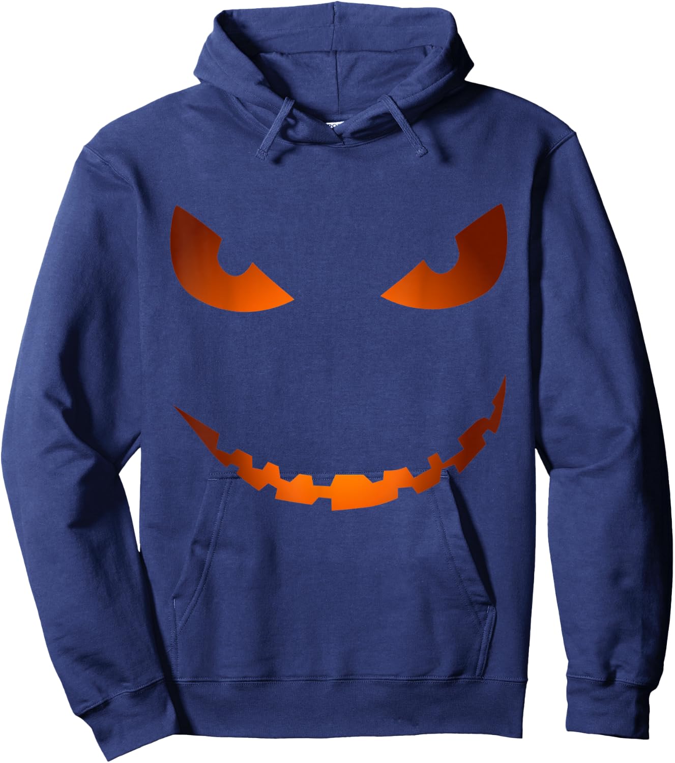 Scary Pumpkin Face Jack O'Lantern - Halloween Funny Costume Hoodie - Hoodie | Navy