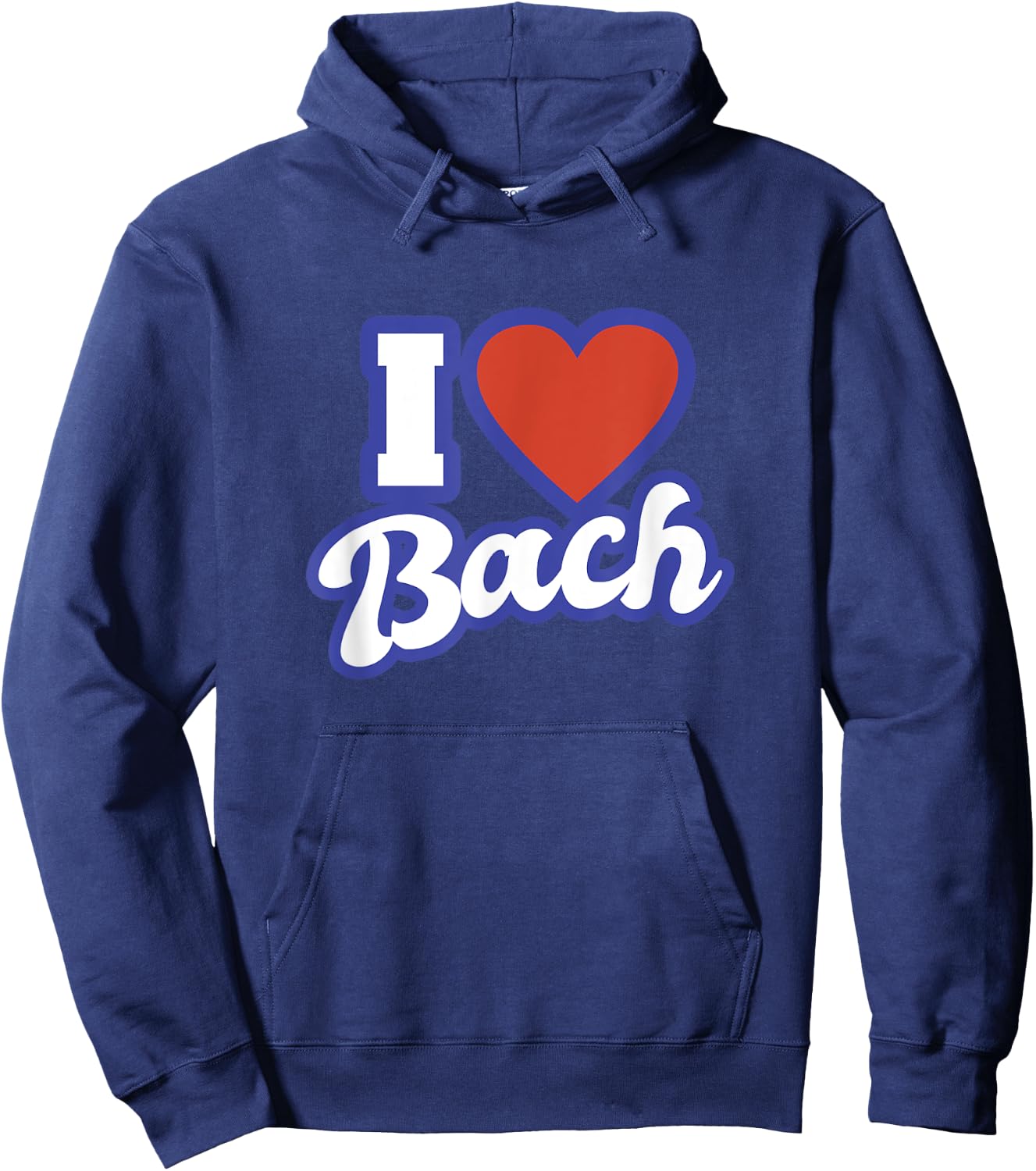 I Love Bach Hoodie - Hoodie | Navy