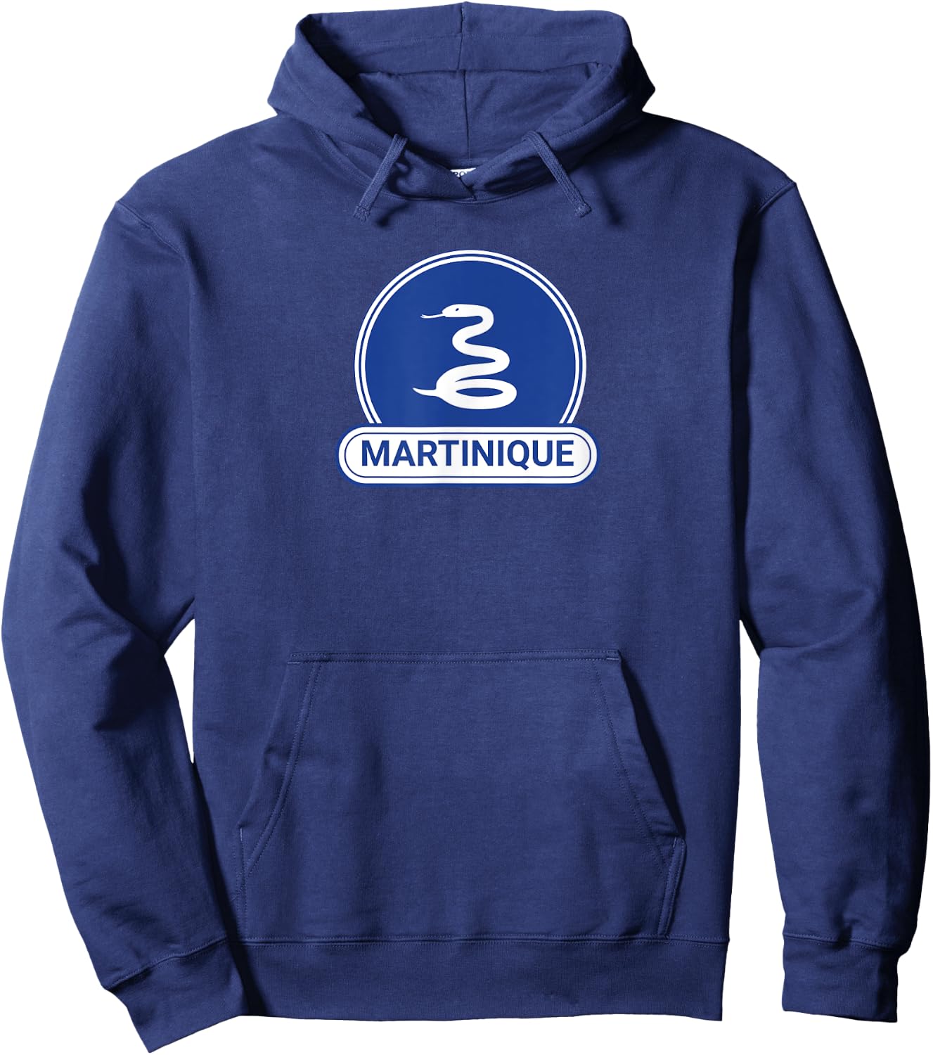 Martinique Country Badge - Snake Flag Martinique Flag Hoodie - Hoodie | Navy