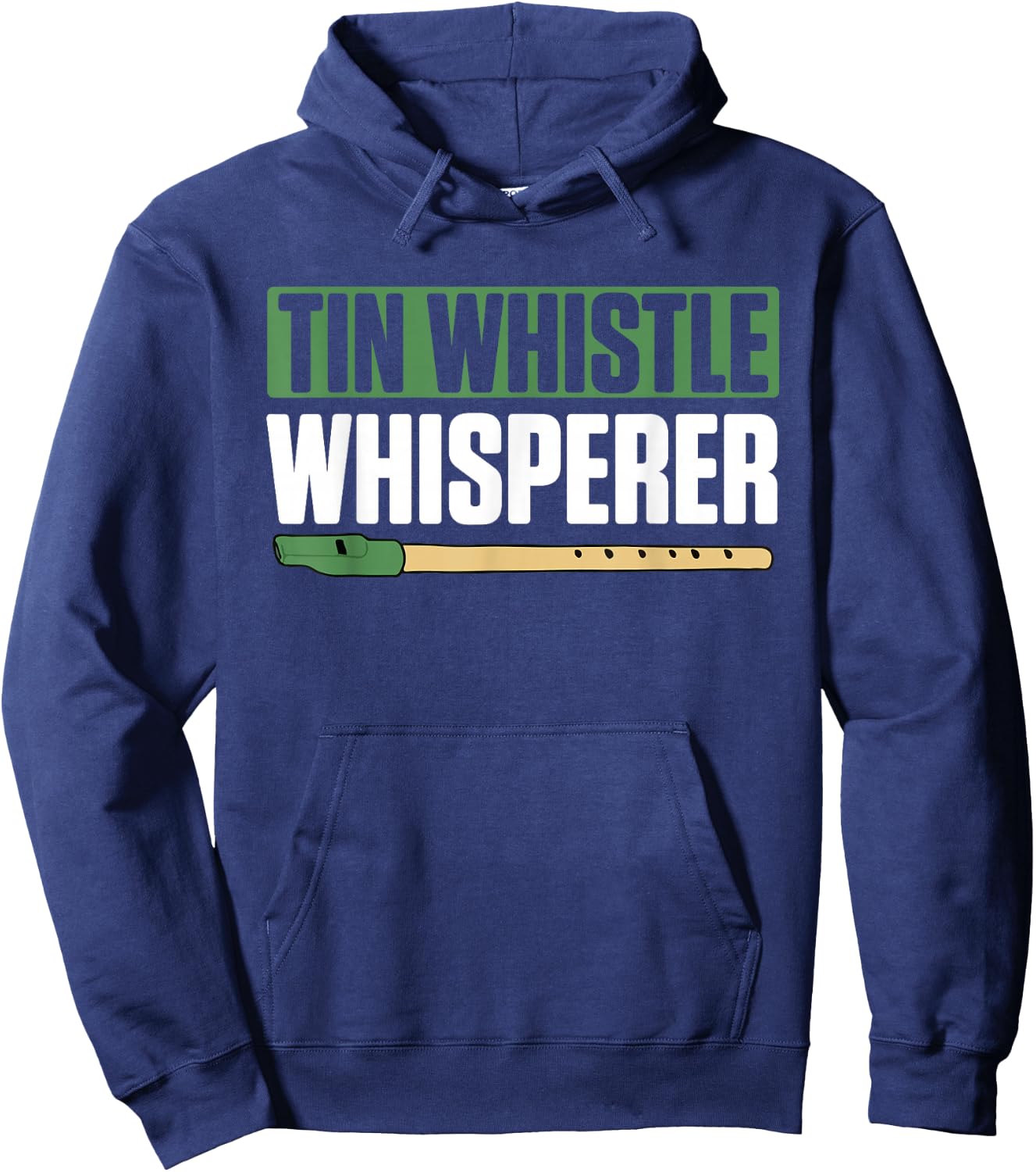 Tin Whistle Whisperer Charming Music Lovers Hoodie - Hoodie | Navy
