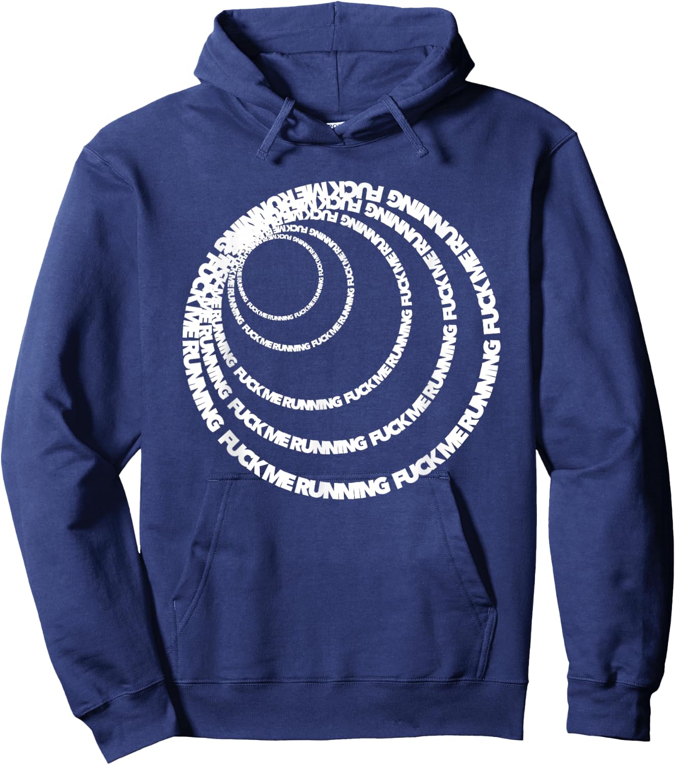F ME RUNNING funny athletes and non-athletes cussing cursing Hoodie - Hoodie | Navy