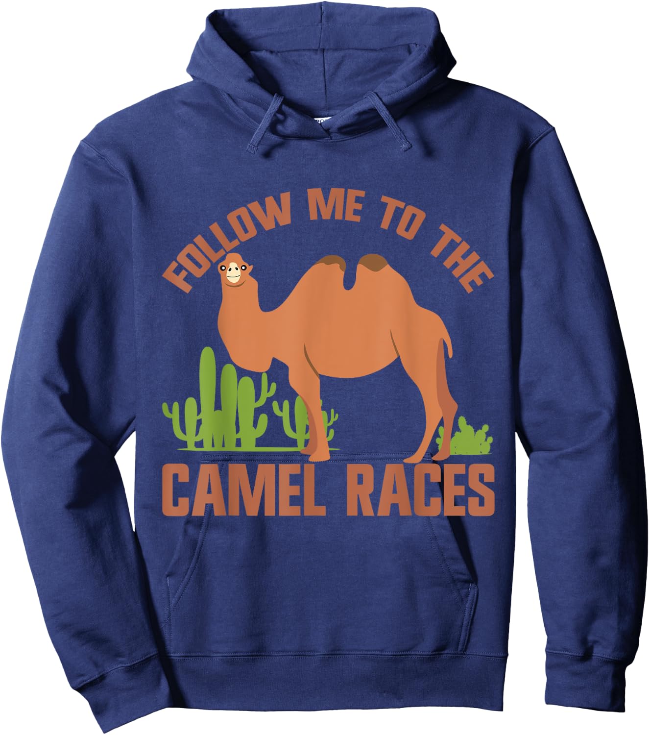 Follow Me to the Camel Races Camel Hoodie - Hoodie | Navy