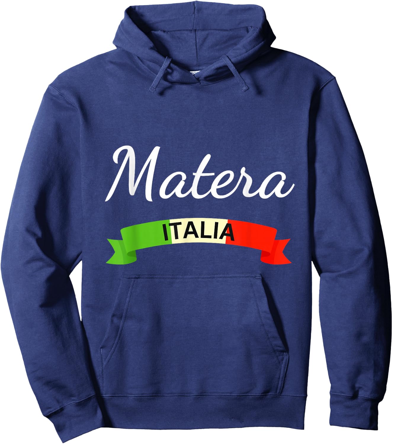 Matera Italy Flag Italia Souvenir Matching Italian Hoodie - Hoodie | Navy