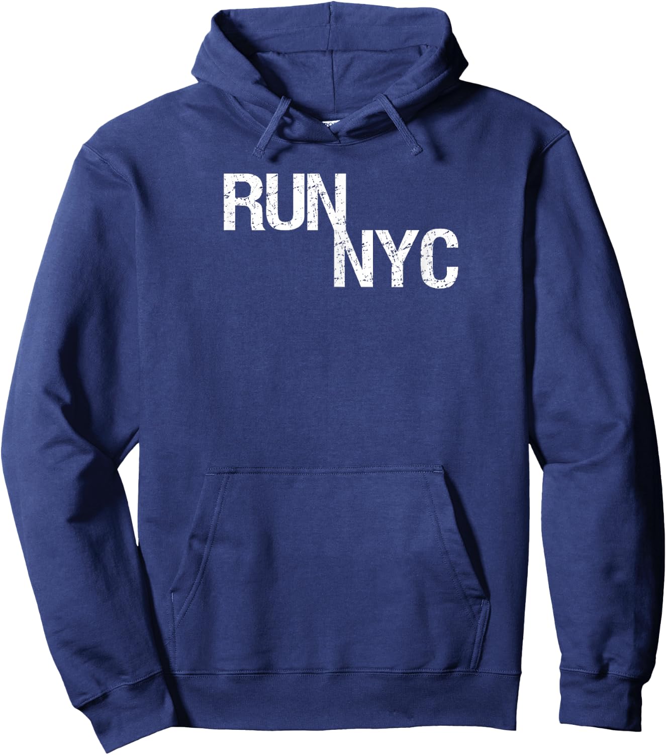 NYC Runner Shirt, New York Running Apparel, Run Manhattan Hoodie - Hoodie | Navy