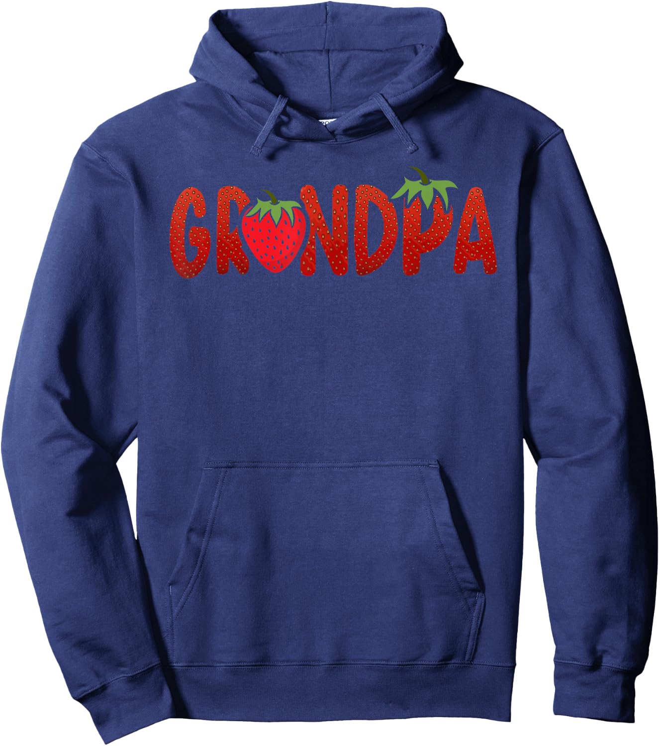 Funny Grandpa Strawberry Summer Fruit - Great Father's Day Hoodie - Hoodie | Navy